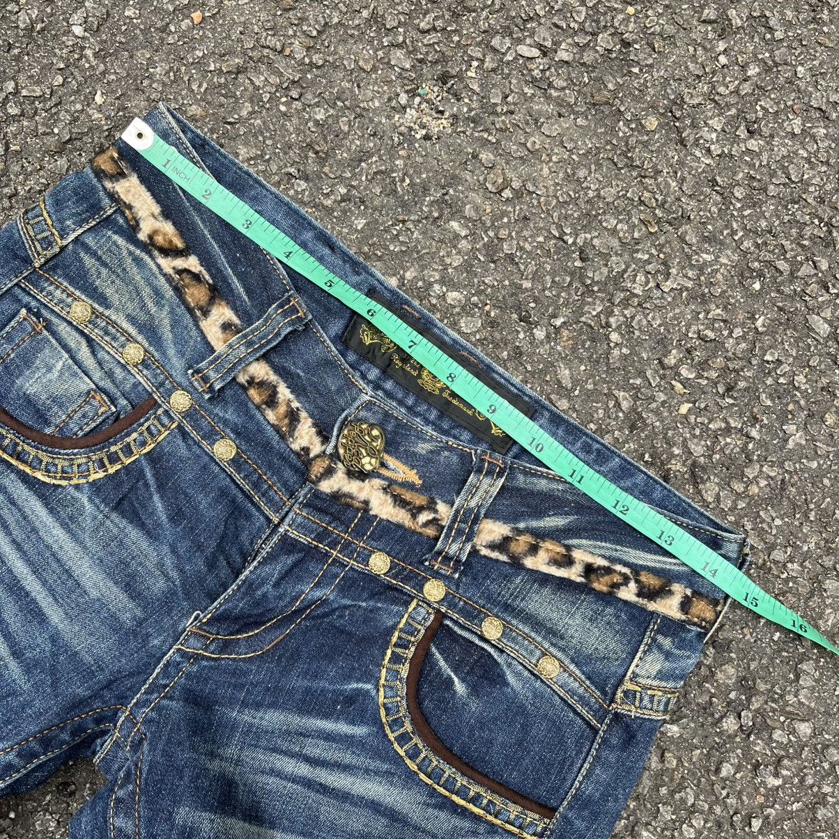 Hysteric Glamour Japanese Red Pepper Jeans Studded Leopard Fax Fur Denim Size 26" / US 2 / IT 38 - 6 Thumbnail