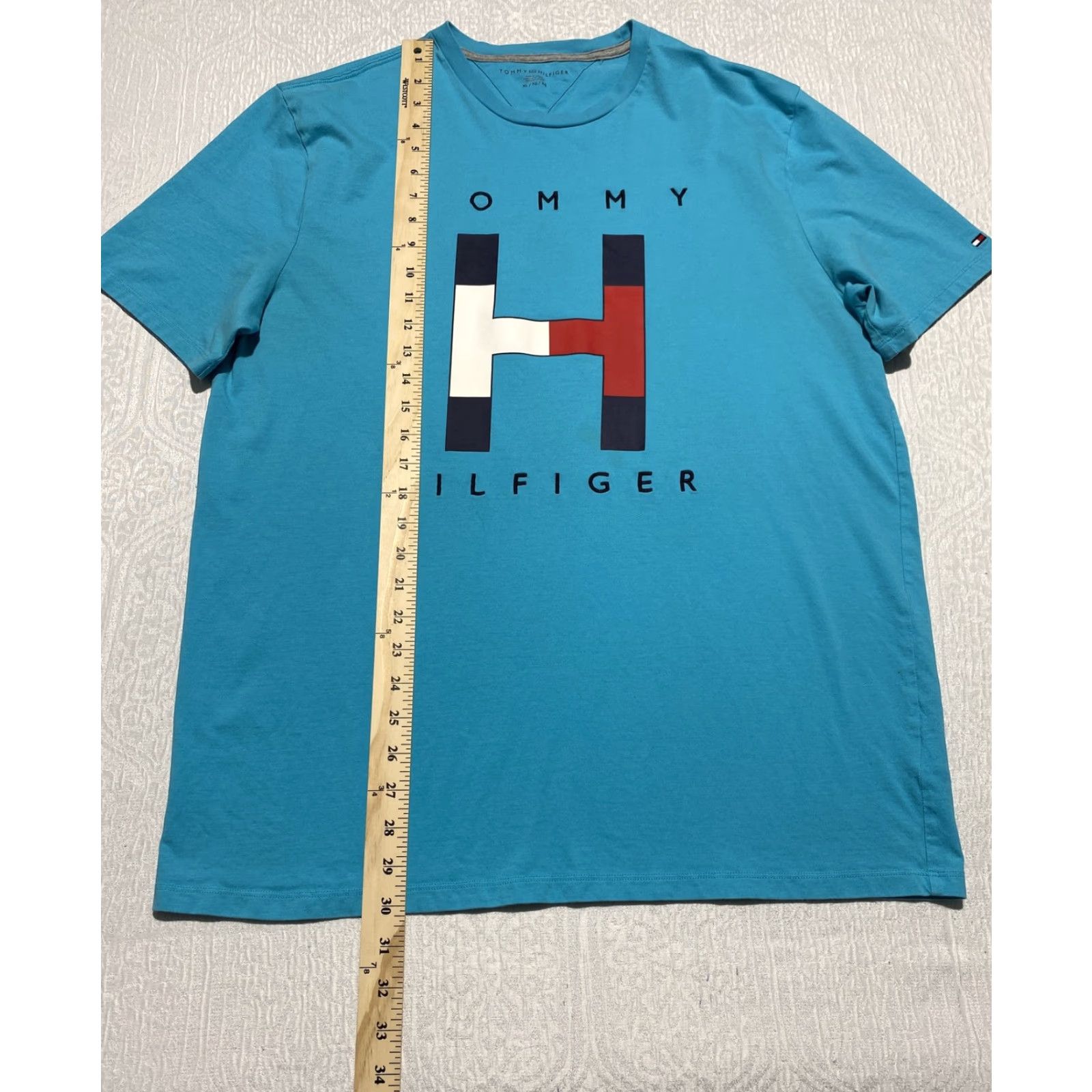 Tommy Hilfiger Tommy Hilfiger Shirt Mens XL Blue Logo Graphic Tee T-Shirt Casual Modern Size US XL / EU 56 / 4 - 5 Thumbnail