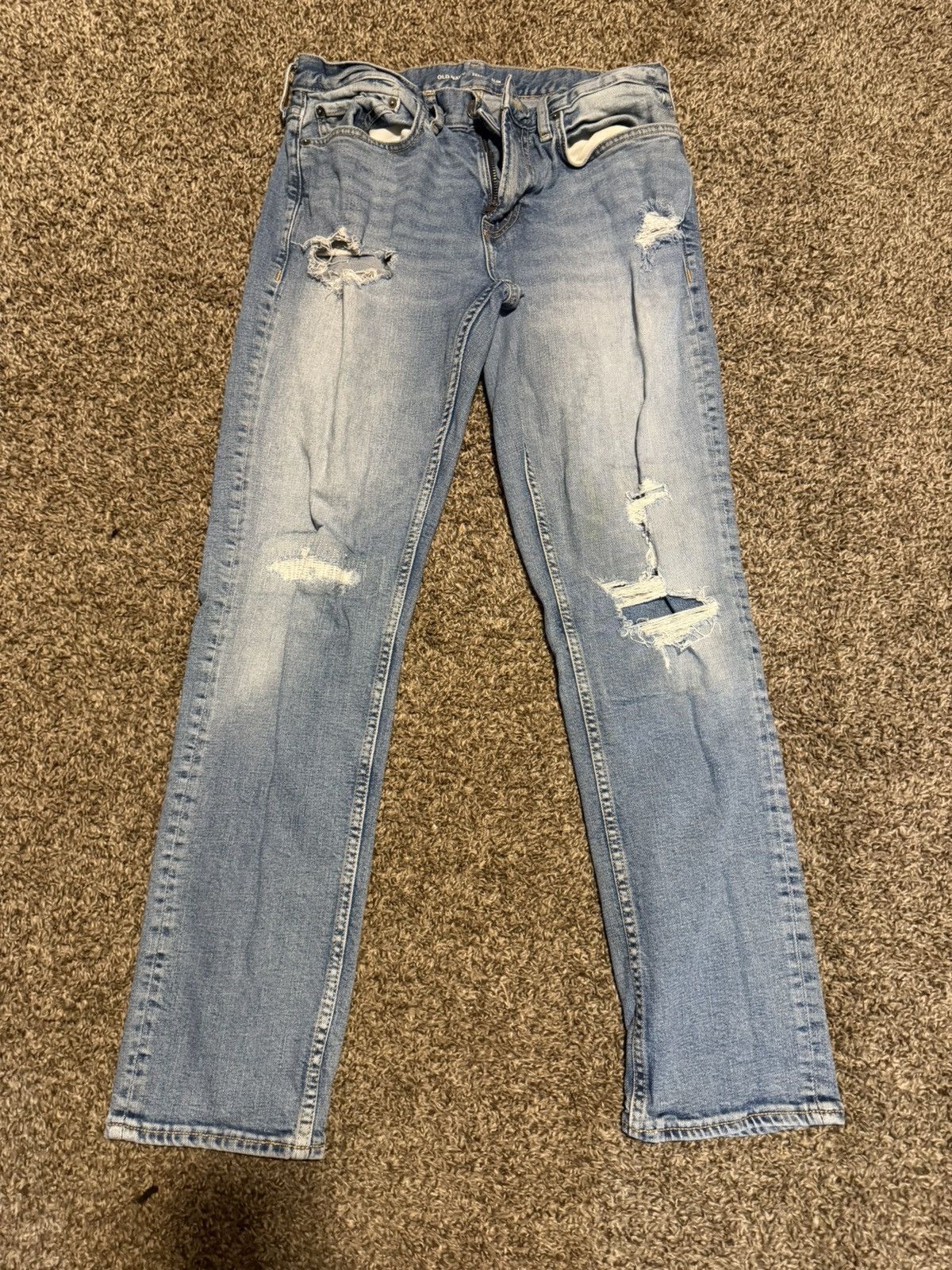 Old Navy Old Navy Slim Fit Distressed Jeans Size US 32 / EU 48 - 1 Thumbnail