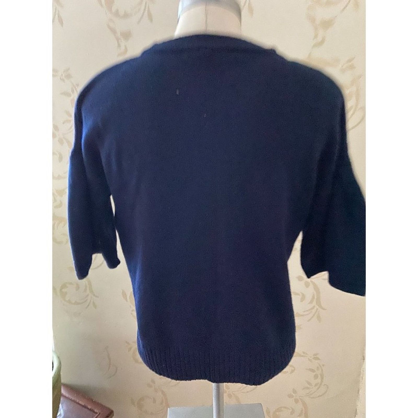 Tara Jarmon Tara Jarmon Wool Blend Beaded Sweater Ladies Medium Size S / US 4 / IT 40 - 5 Thumbnail
