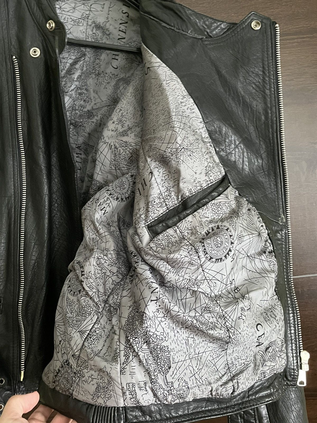 Genuine Leather Vintage biker jacket motorcycle real leather Size US XL / EU 56 / 4 - 14 Thumbnail