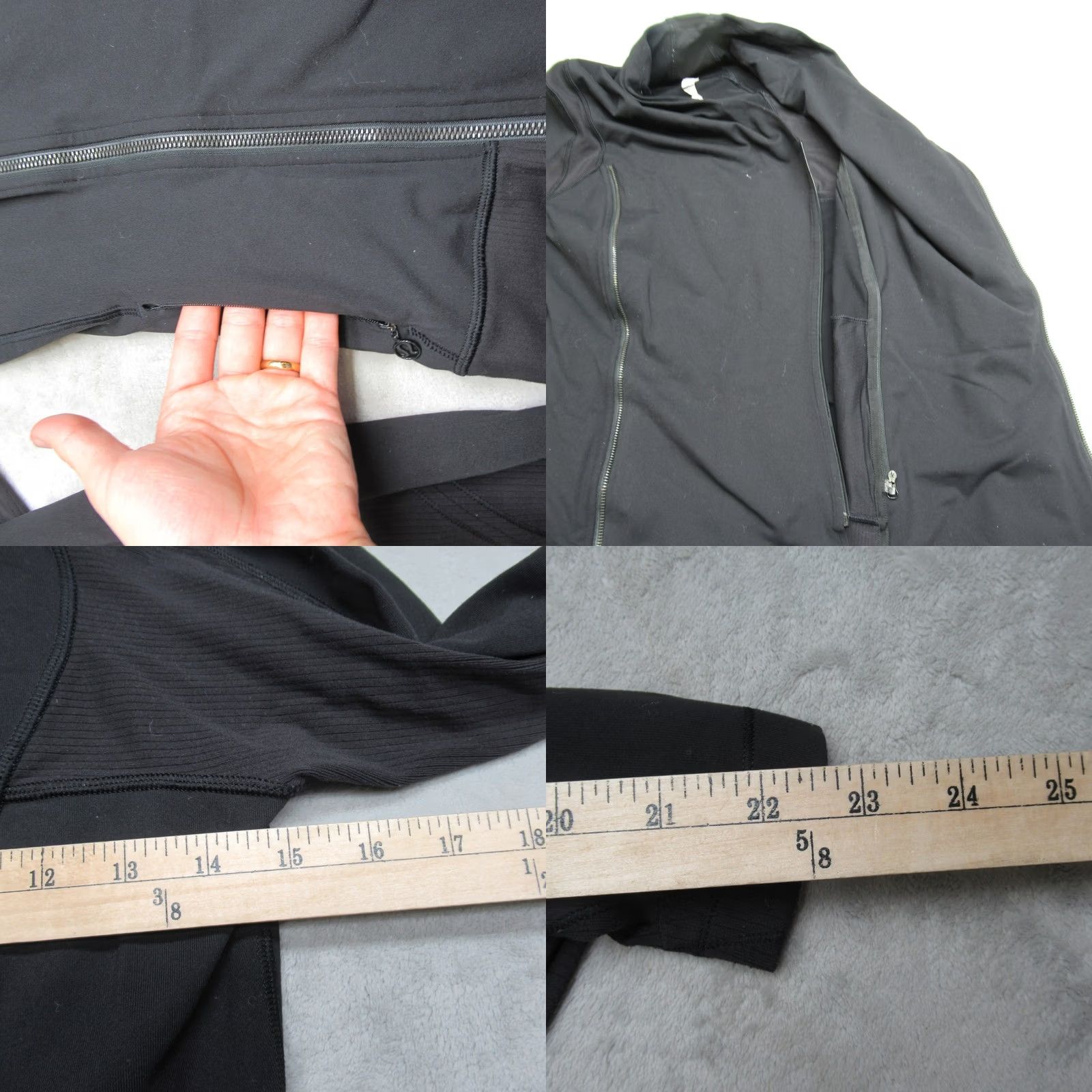 Lululemon Lululemon Jacket Womens 8 Black Bhakti Yoga Track Jog Run Gym Running Wicking Size M / US 6-8 / IT 42-44 - 8 Thumbnail