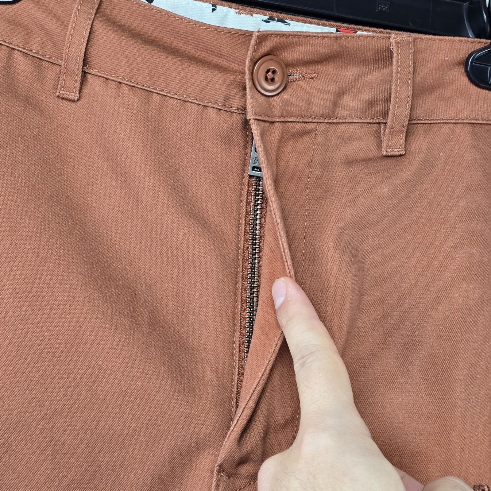 Undefeated Undefeated Pants Mens 32x29 Orange Brown Chino Work Wear Size US 32 / EU 48 - 5 Thumbnail