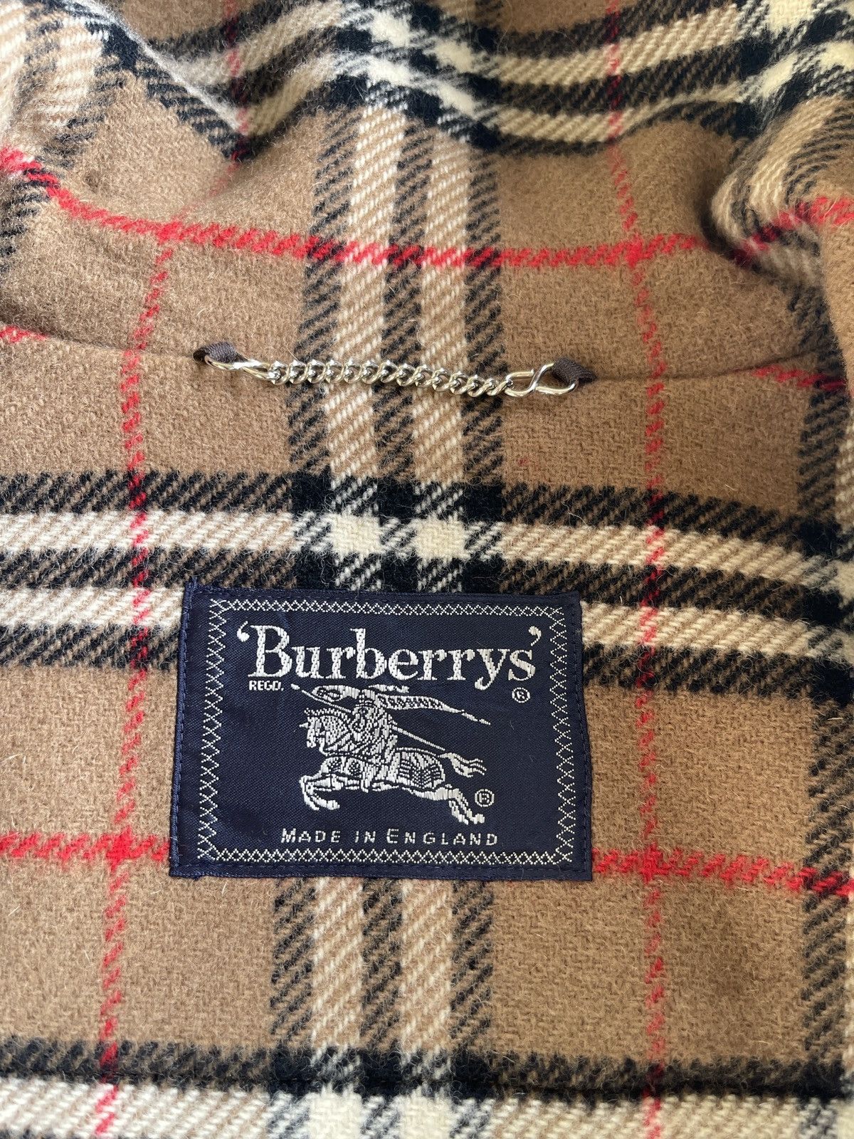 Burberry Vintage Burberrys Nova Checked England Duffle Coat Size US M / EU 48-50 / 2 - 10 Thumbnail