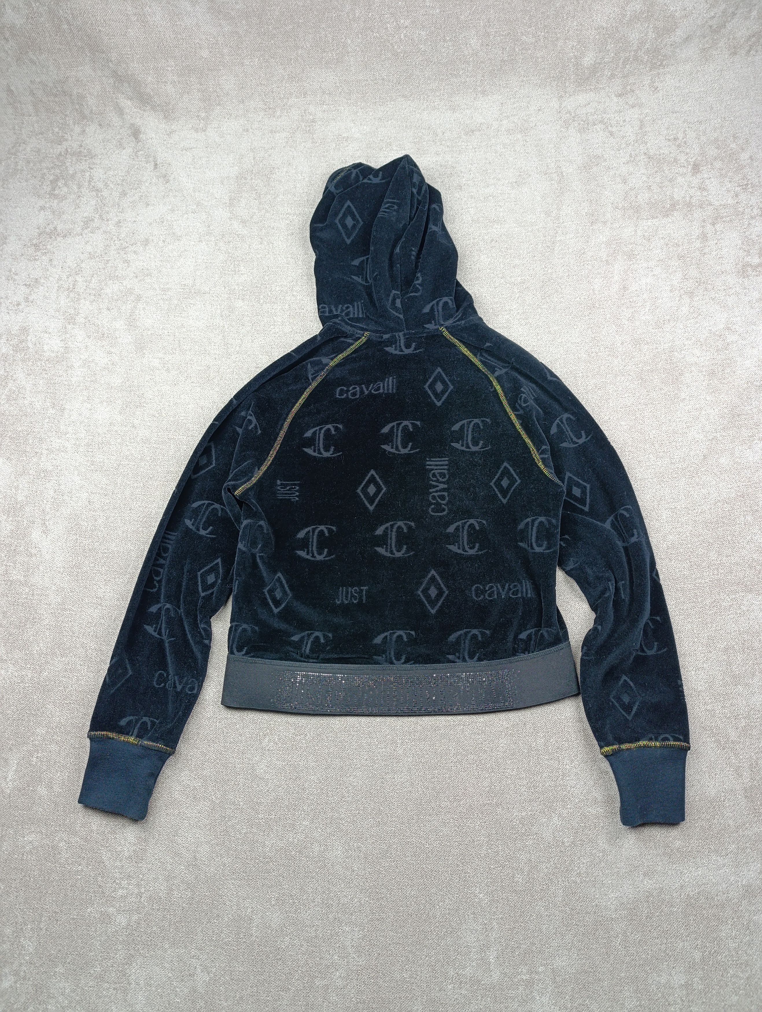 Just Cavalli JUST ROBERTO CAVALLI UNDERWEAR VELOUR MONOGRAM HOODIE Size S / US 4 / IT 40 - 2 Thumbnail