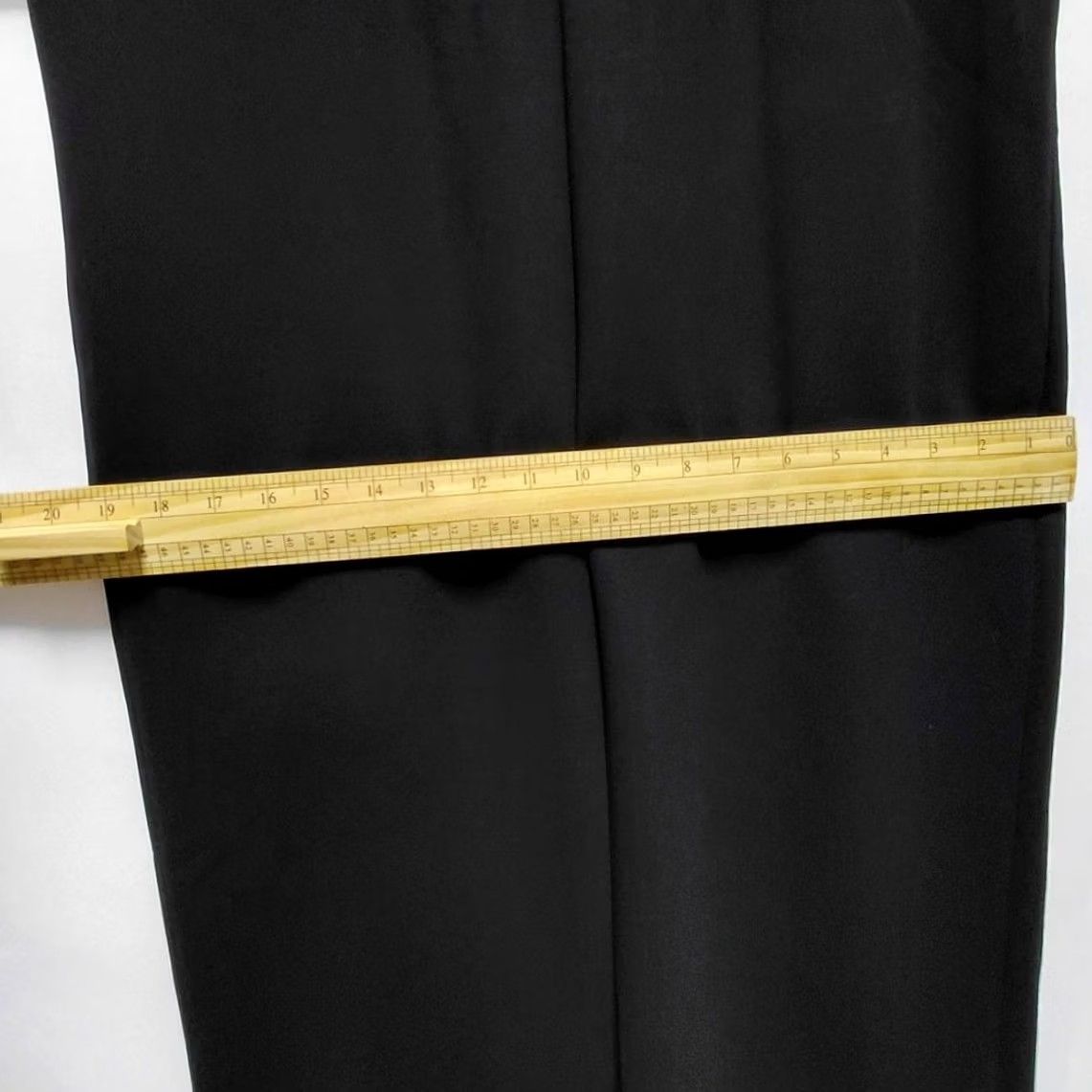Vintage PORTER GREY Black Dress Solid Short Sleeve Knee Length Women Size S Size 28" / US 6 / IT 42 - 5 Thumbnail