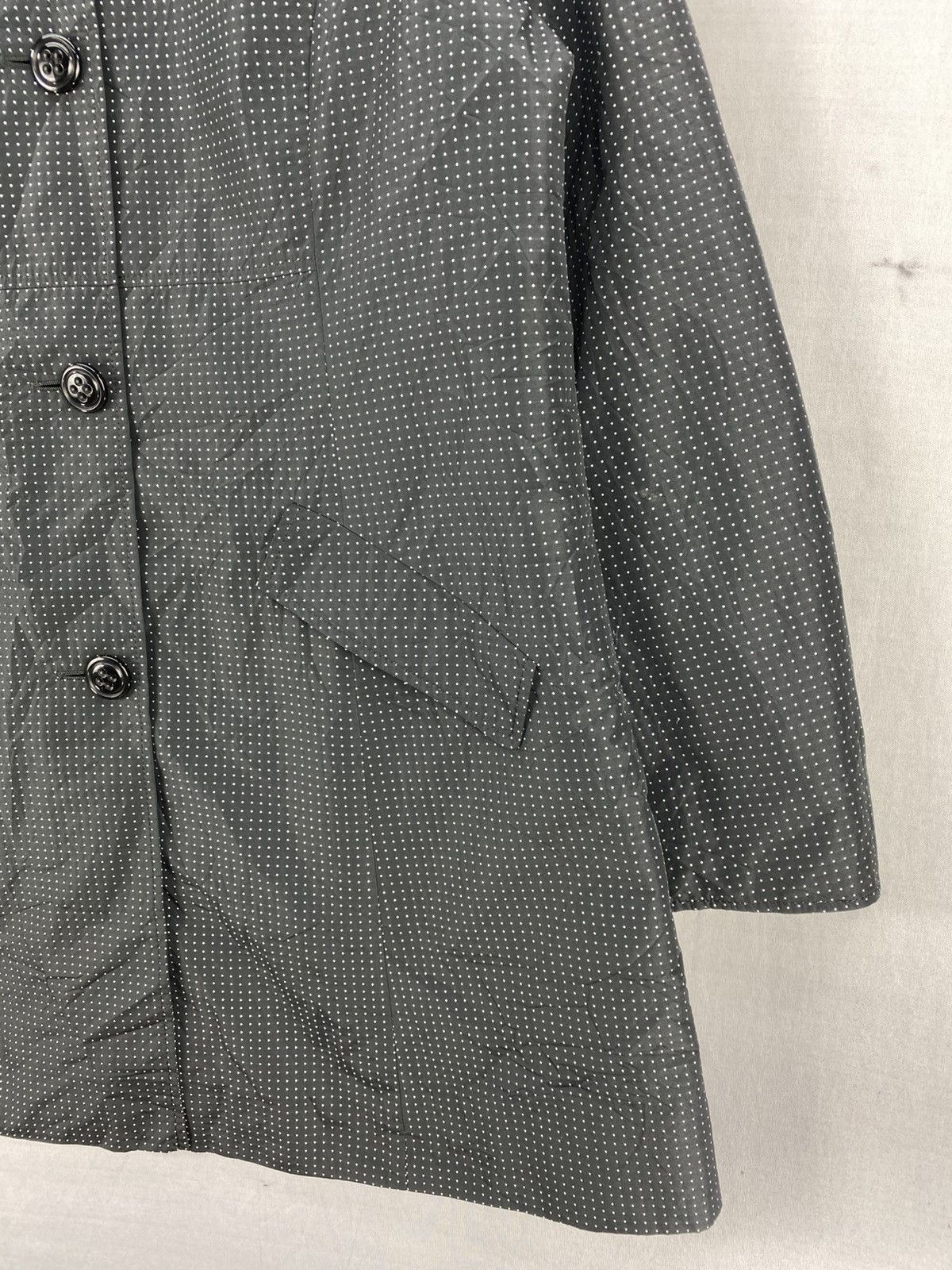 Japanese Brand Christian Aujard Small White Dot Trench Coat Size S / US 4 / IT 40 - 3 Thumbnail