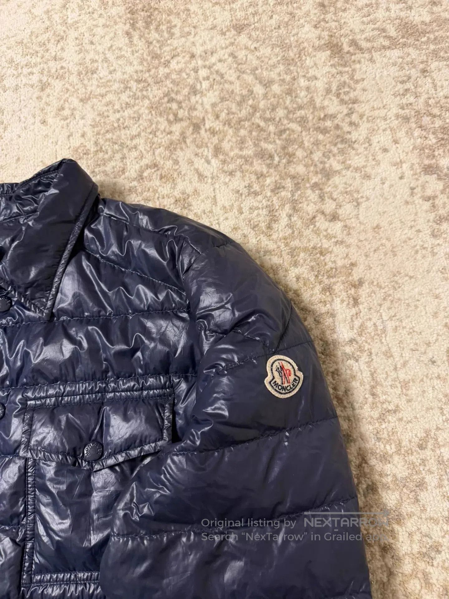 Moncler Quilted Puffer Jacket with Button Front and Pockets. Size US L / EU 52-54 / 3 - 2 Thumbnail