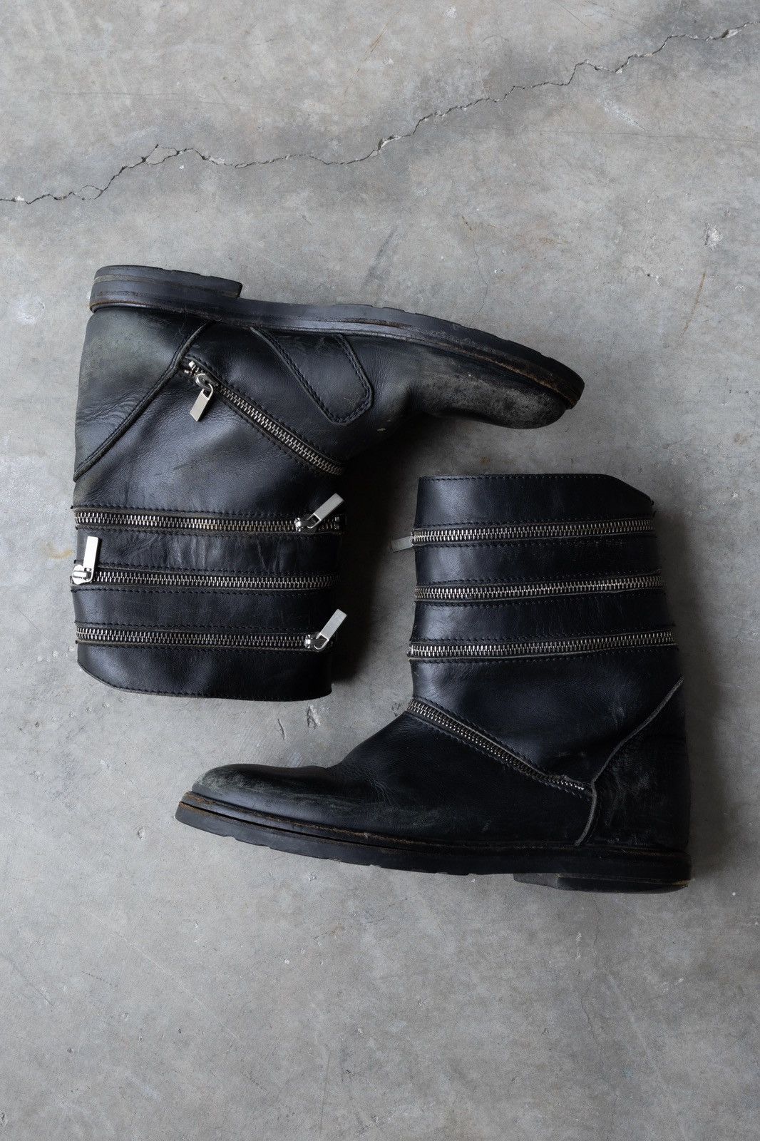 Raf Simons A/W06-07 Accordion Boots