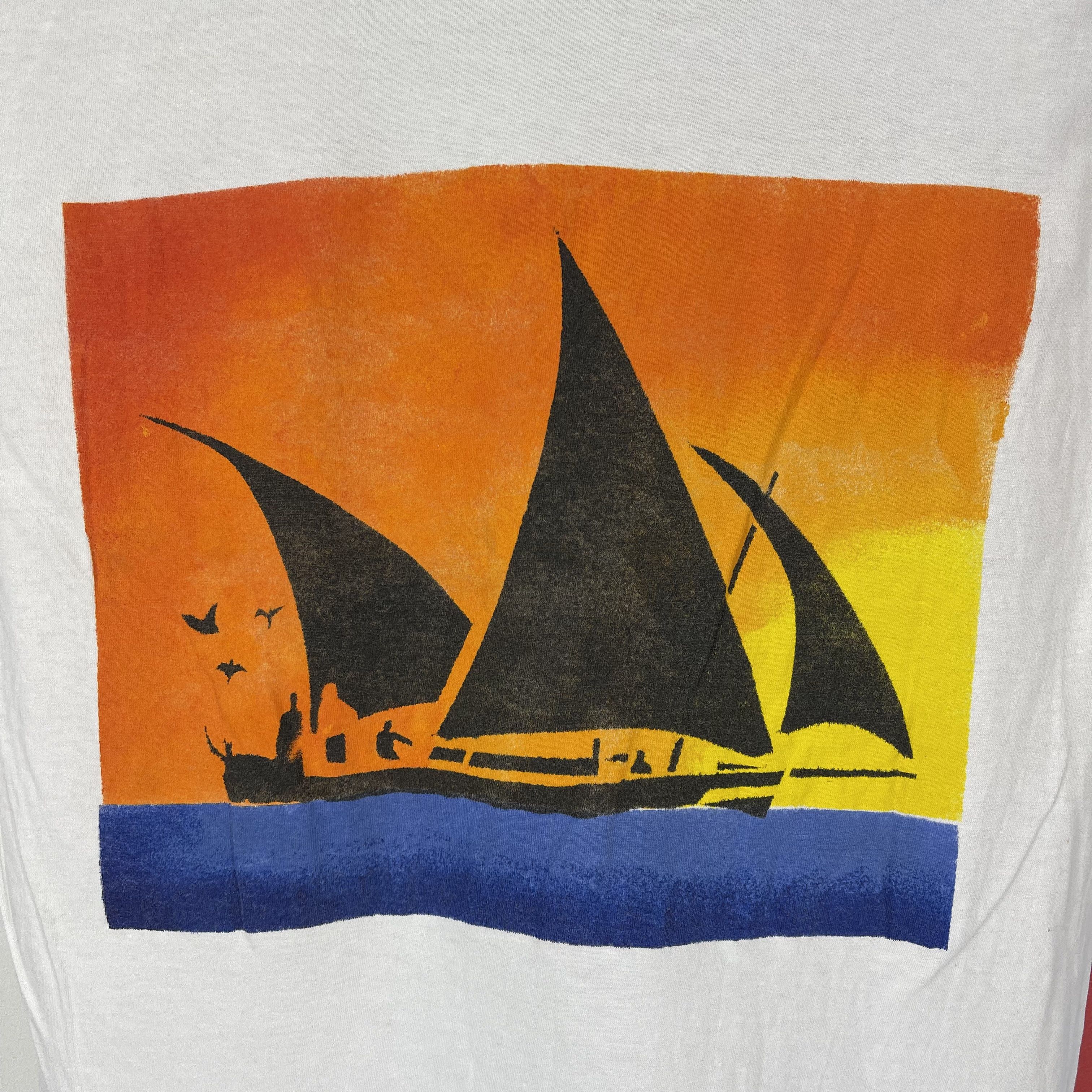 Vintage 90s Vintage MALDIVES Crew Neck T Shirt #1743/07 Size US S / EU 44-46 / 1 - 2 Thumbnail