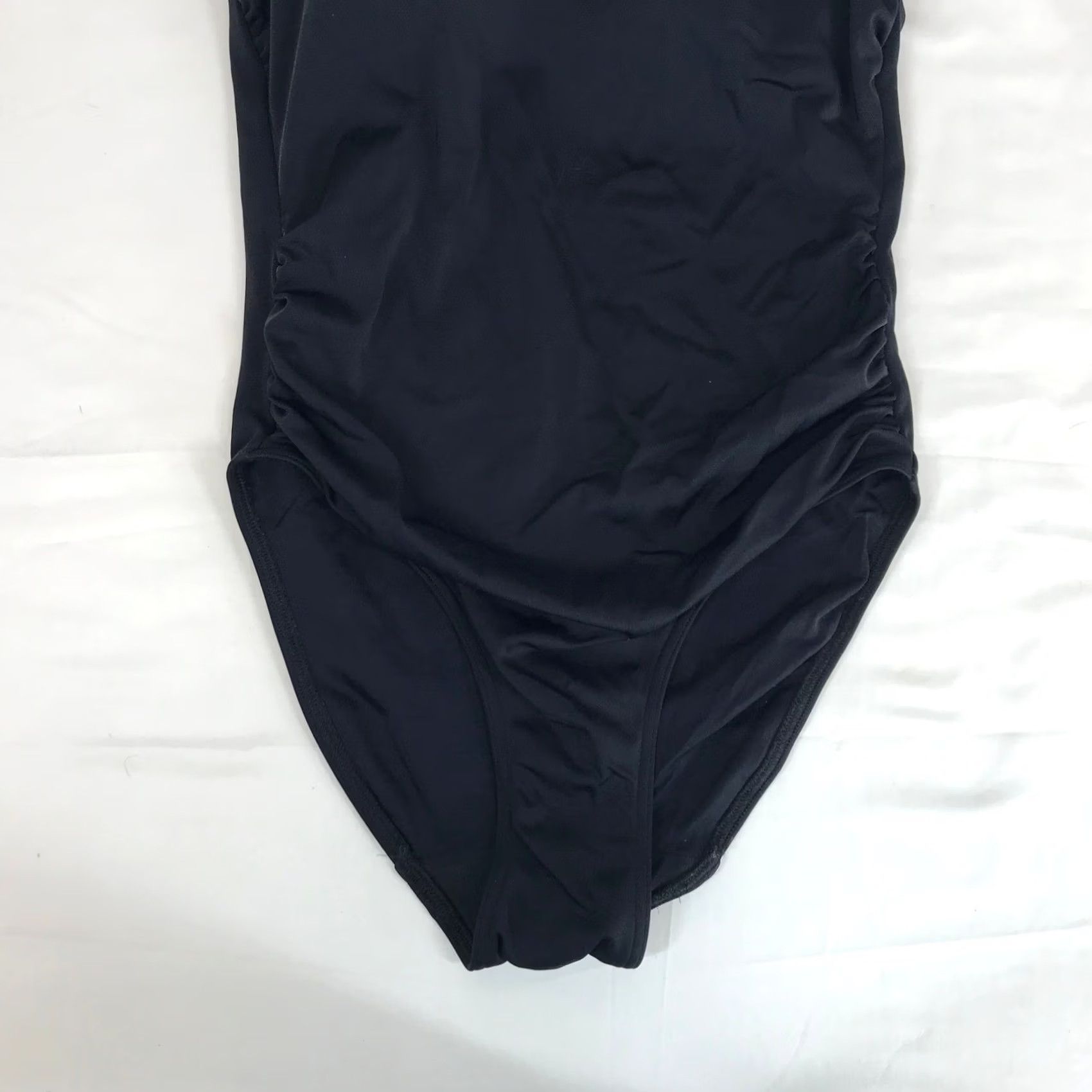 Vintage Freya One Piece Swimsuit US 32D Black Underwire Halter Ruched Keyhole AS3948BLK Size ONE SIZE - 3 Thumbnail
