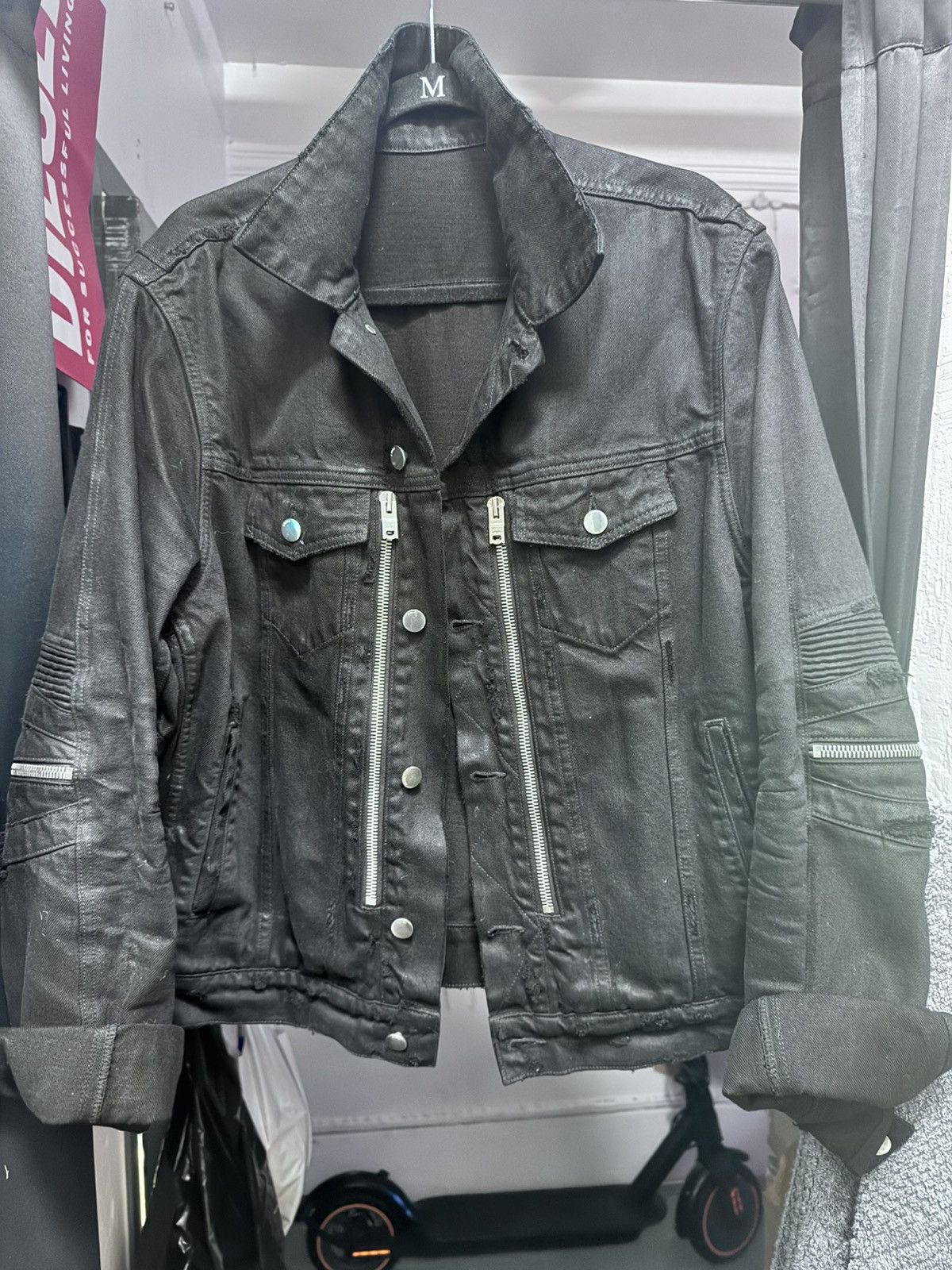 Amiri Amiri Black MX2 Denim Trucker Jacket Size US L / EU 52-54 / 3 - 3 Thumbnail