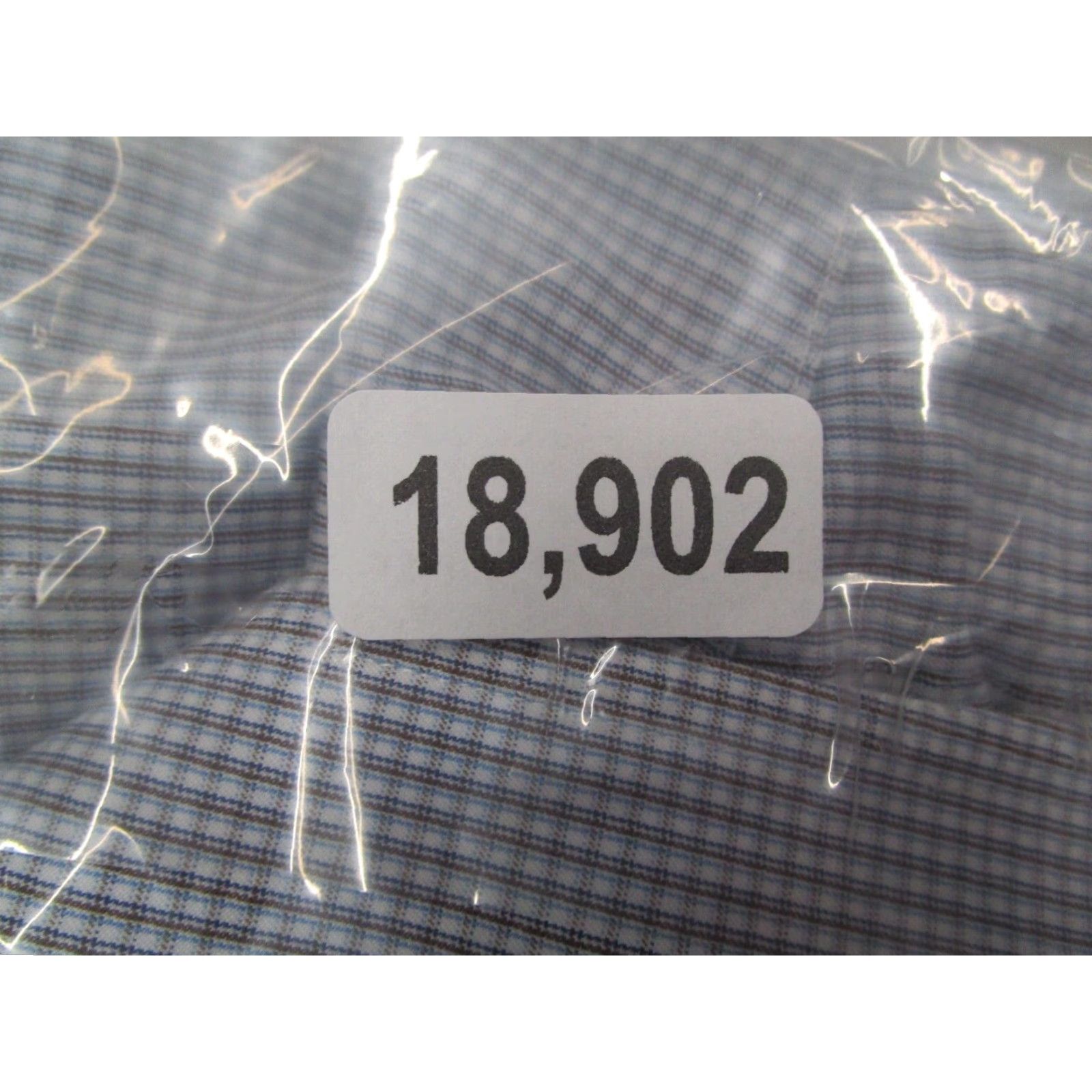 David Donahue David Donahue Mens Dress Shirt Long Sleeve Button Up 18 34 Brown Check Cotton Size 34R - 8 Thumbnail