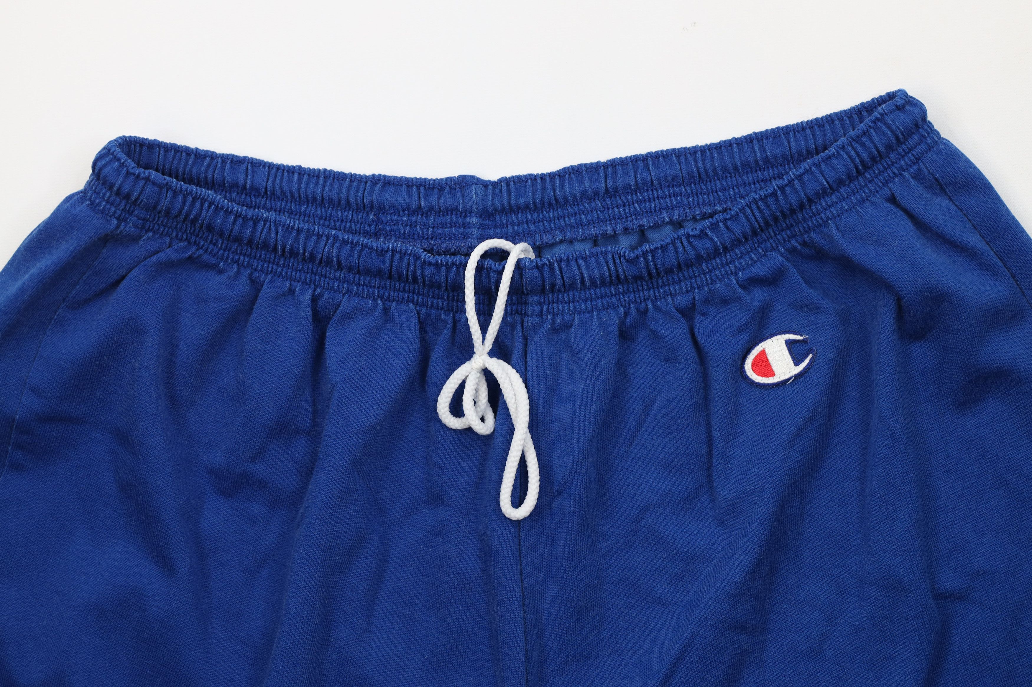 Champion Vintage 90s Champion Logo Above Knee Shorts Royal Blue Size US 36 / EU 52 - 2 Thumbnail