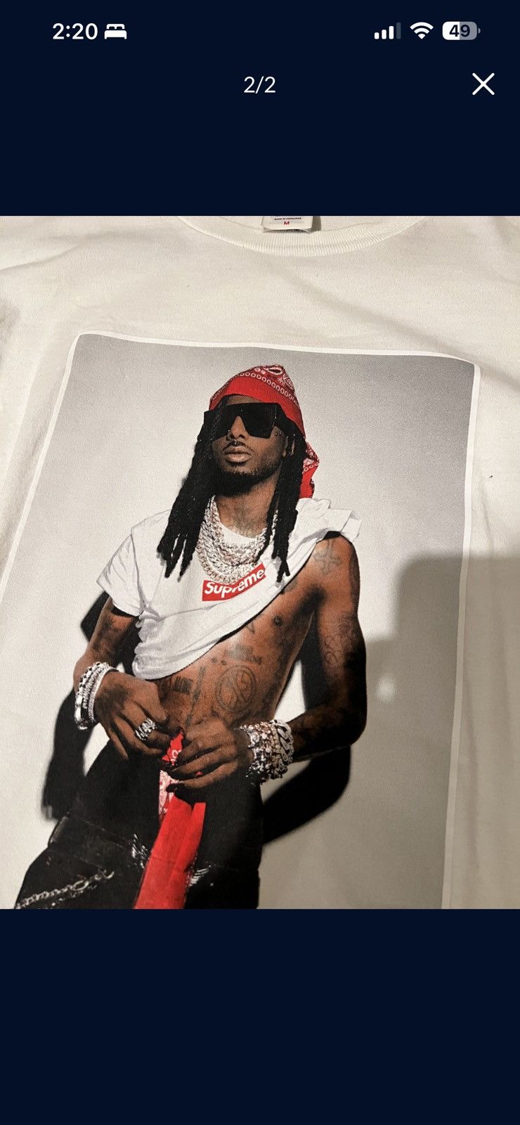 Supreme Supreme Carti Tee Size US M / EU 48-50 / 2 - 2 Thumbnail