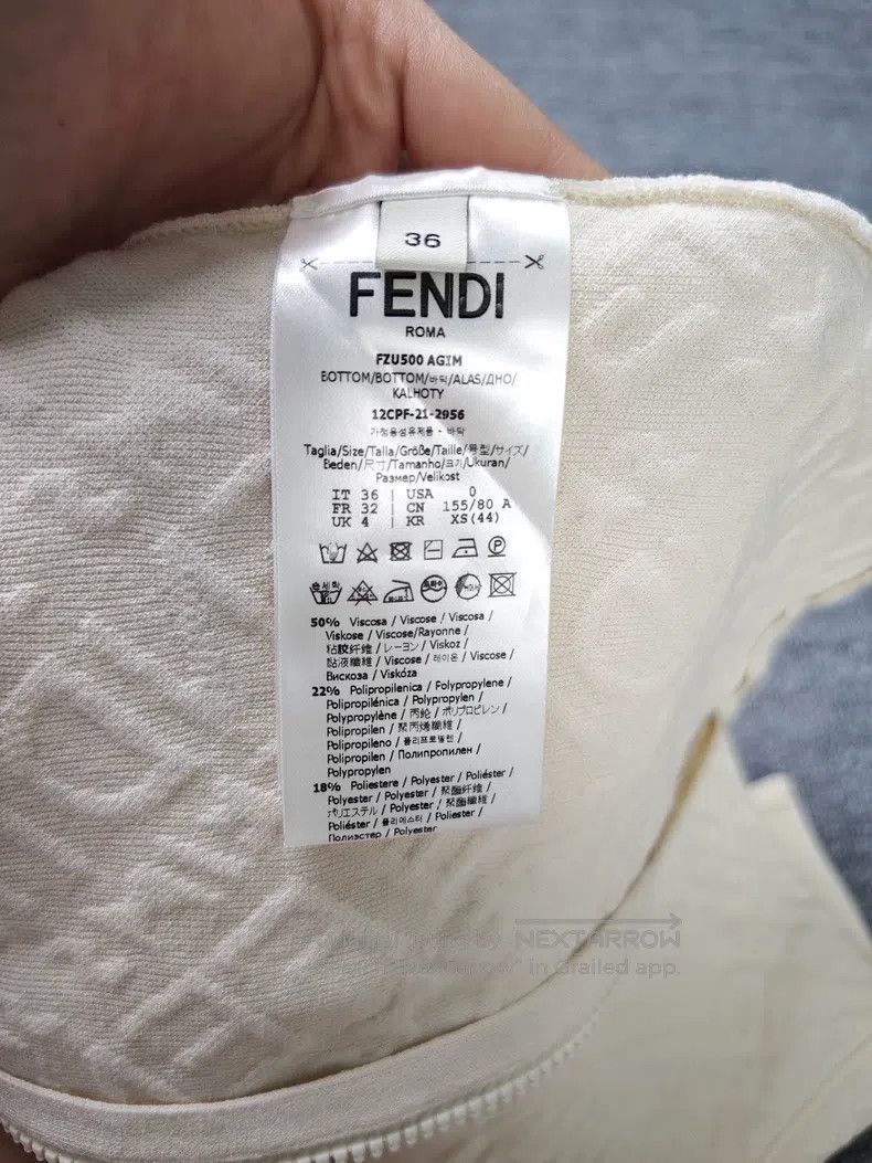 Fendi Fendi The pattern is printed on a medium-length pencil ski Size 42" / US 20 - 4 Thumbnail