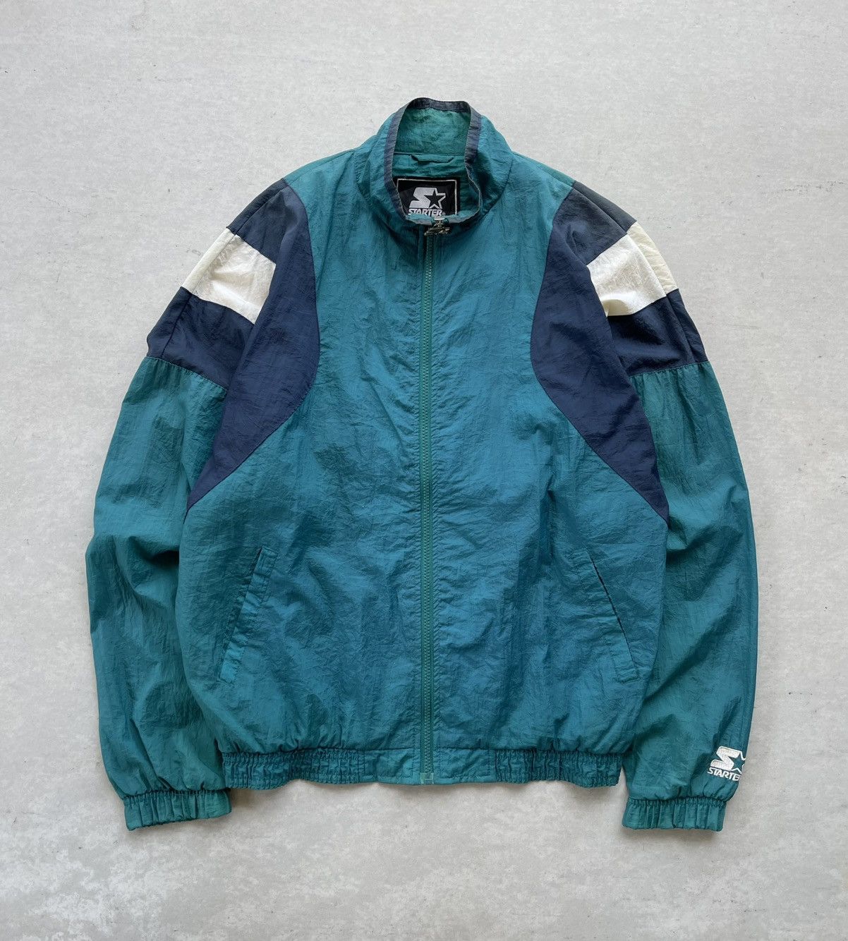 Starter VINTAGE 1990'S STARTER MEN'S NYLON SPORTS JACKET Size US XL / EU 56 / 4 - 4 Thumbnail