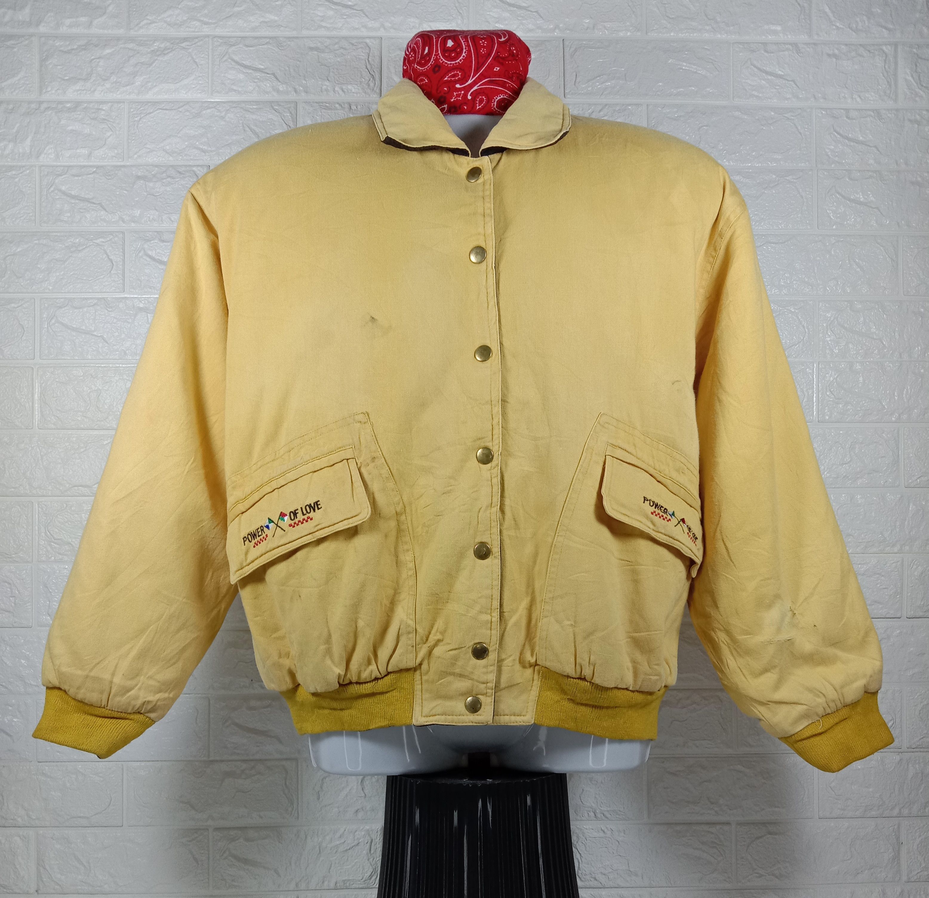 Japanese Brand Vintage Reversible Belle Paule Power Of Love Jackets Size US L / EU 52-54 / 3 - 2 Thumbnail
