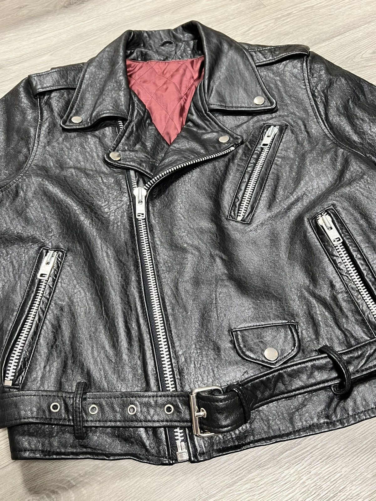 Vintage Motorcycle leather vintage men’s jacket Size US M / EU 48-50 / 2 - 6 Thumbnail
