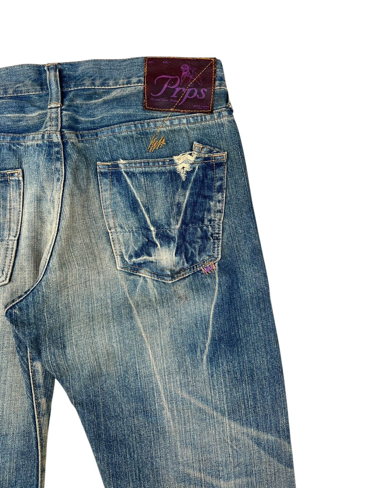 Prps PRPS P47P42X Mud Wash Denim Distressed Jeans Size US 30 / EU 46 - 18 Thumbnail