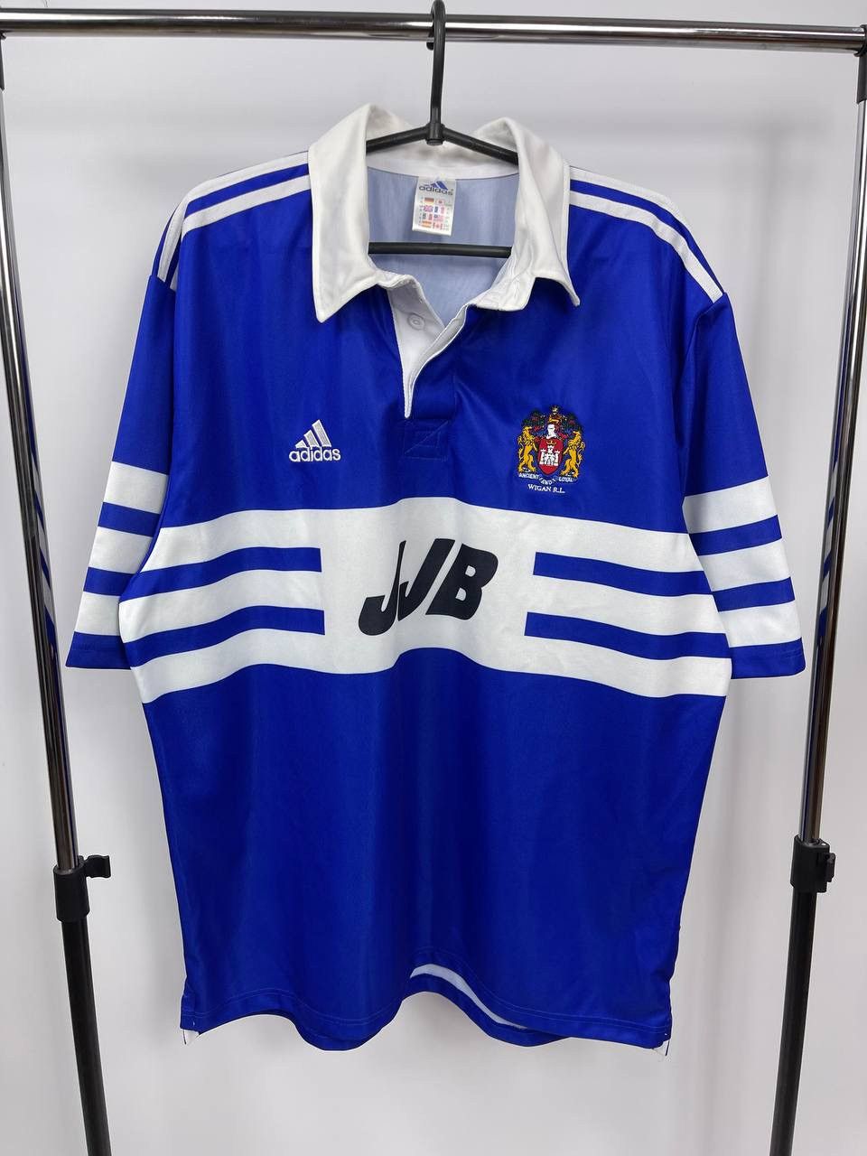 Adidas WIGAN WARRIORS 1999/2000 RUGBY LEAGUE SHIRT ADIDAS SIZE XL Size US XL / EU 56 / 4 - 1 Thumbnail