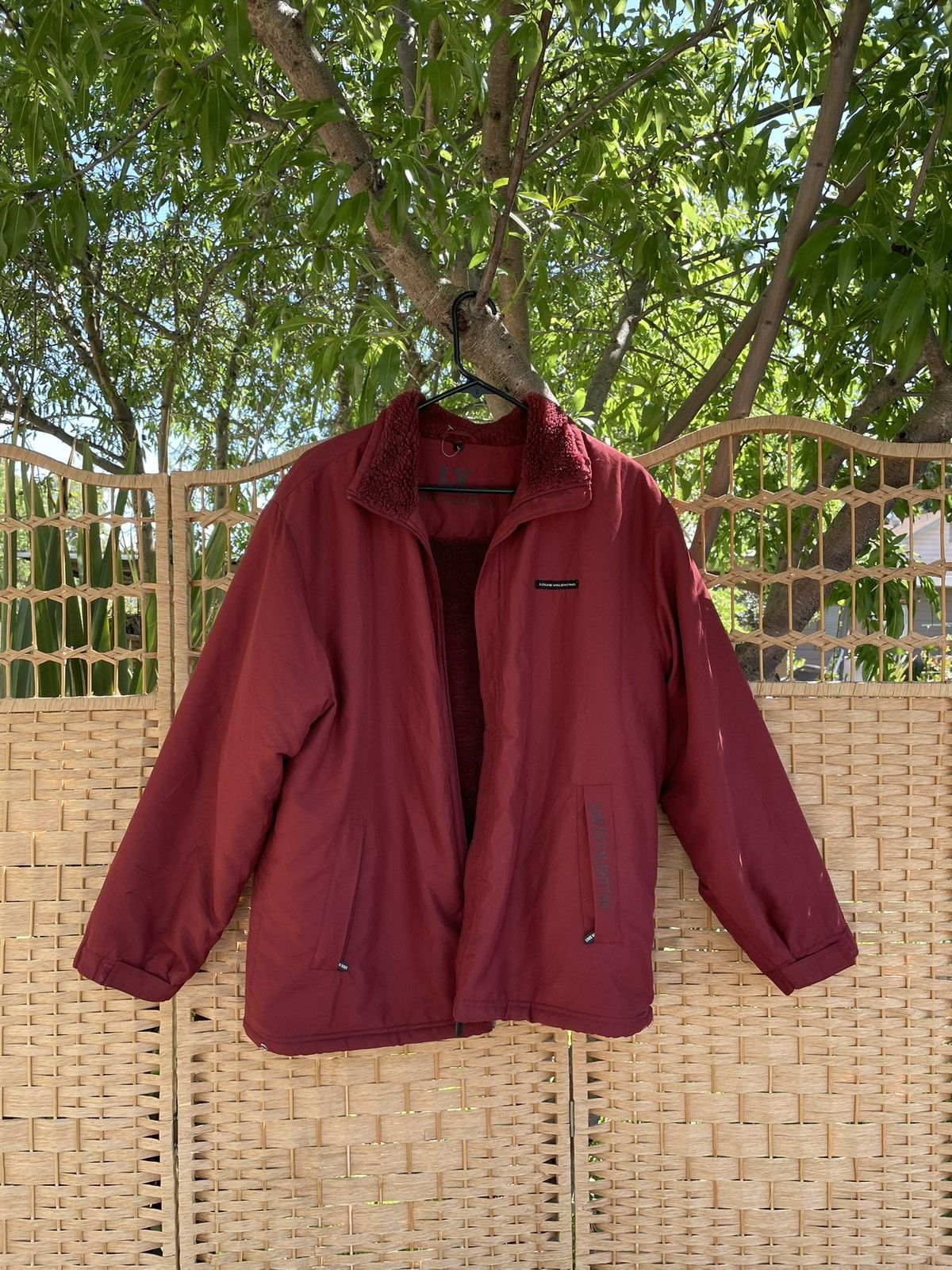Japanese Brand × Vintage Vintage Louis Valentino Red Jacket – Fleece Lined Size US M / EU 48-50 / 2 - 3 Thumbnail
