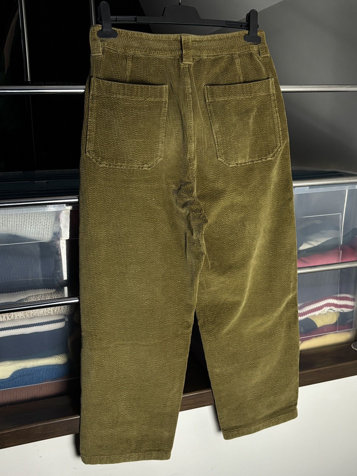 Acne Studios Acne Studios Olive Green Corduroy Chino Pants Size US 30 / EU 46 - 5 Thumbnail