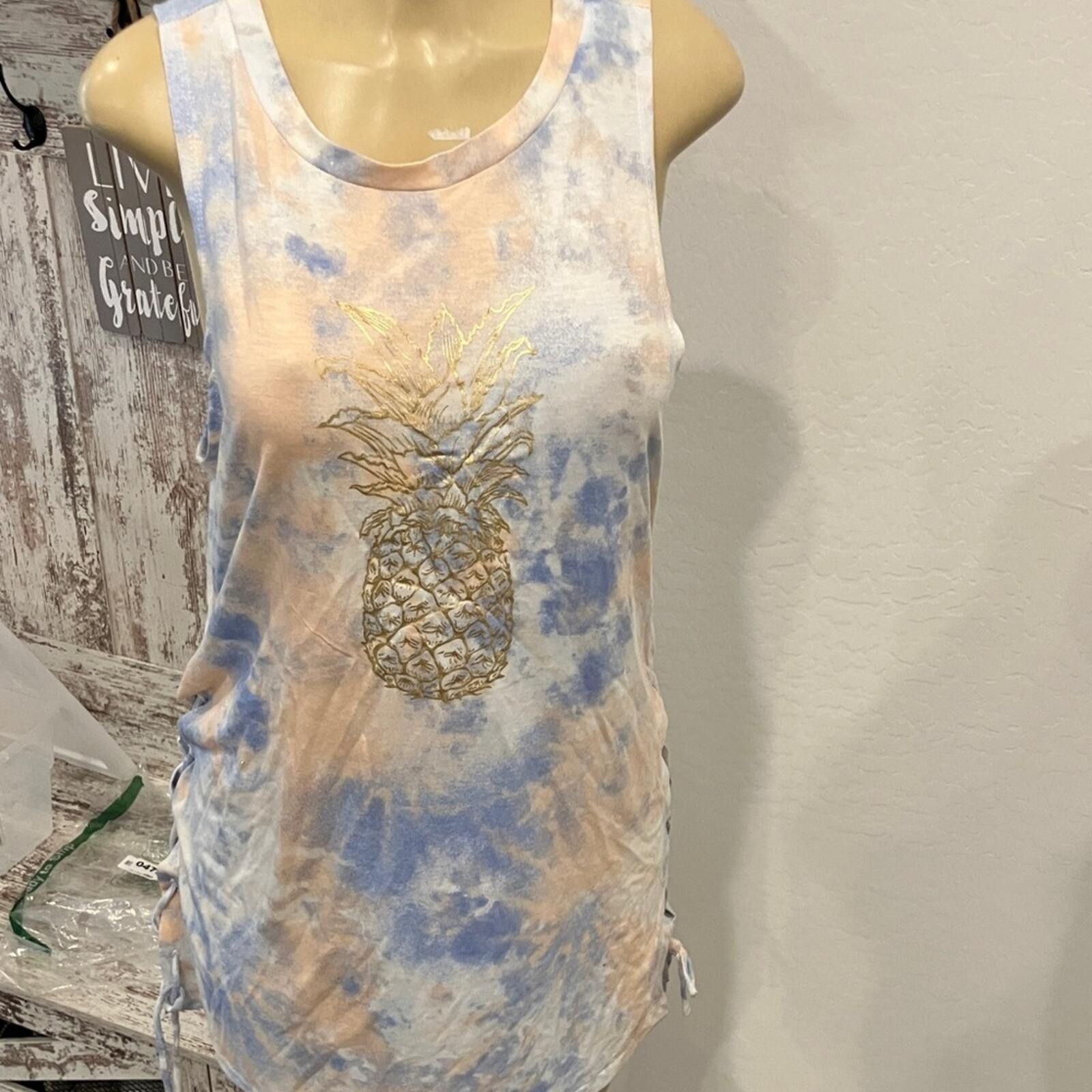 Other NWT Tie-Dye Pineapple Tank Coverup Size ONE SIZE - 1 Thumbnail
