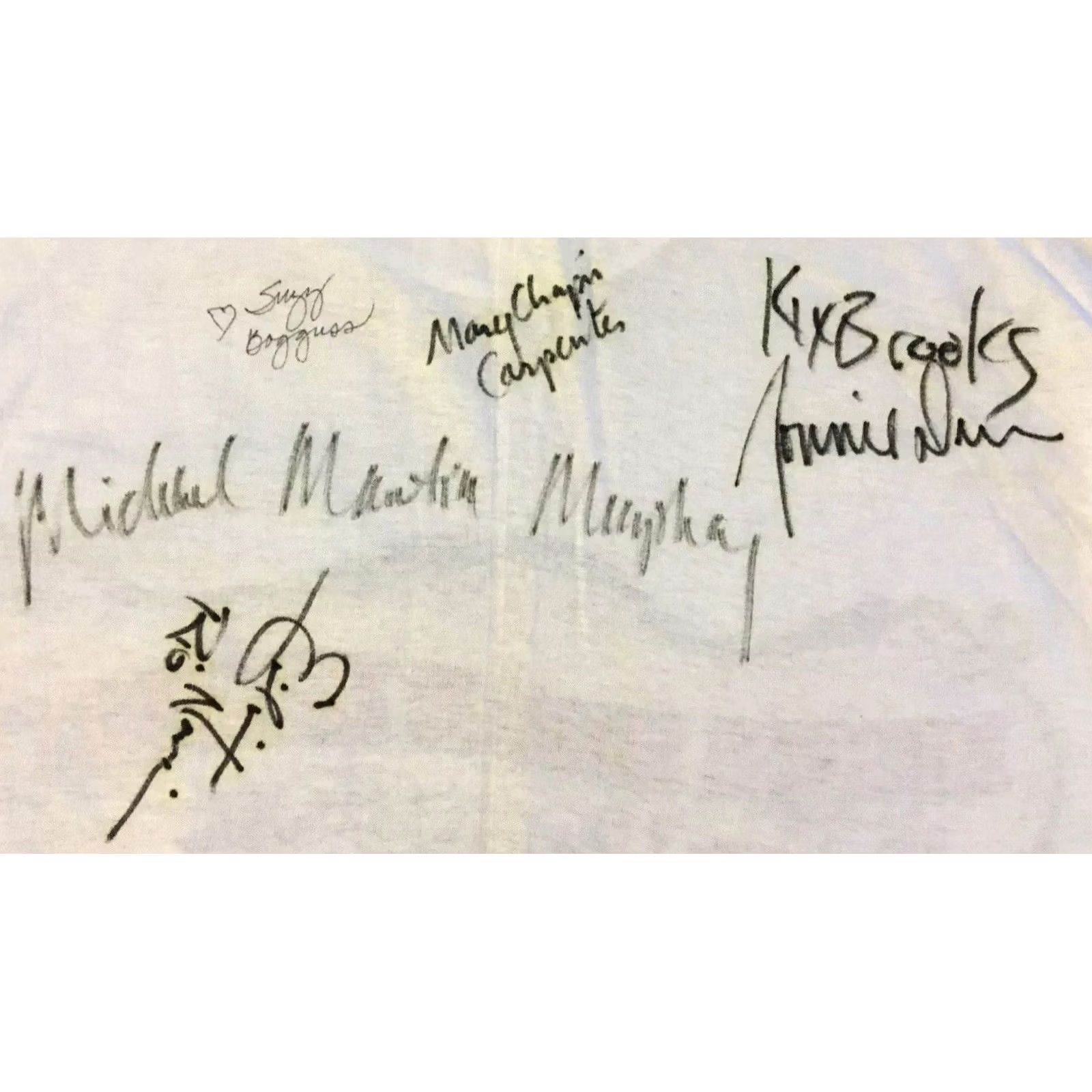 Vintage VINTAGE Michael Martin Murphey Autographed Shirt L Country Music Tour Grunge 80s 90s Cowboy Band Concert Mens White Size US L / EU 52-54 / 3 - 4 Thumbnail