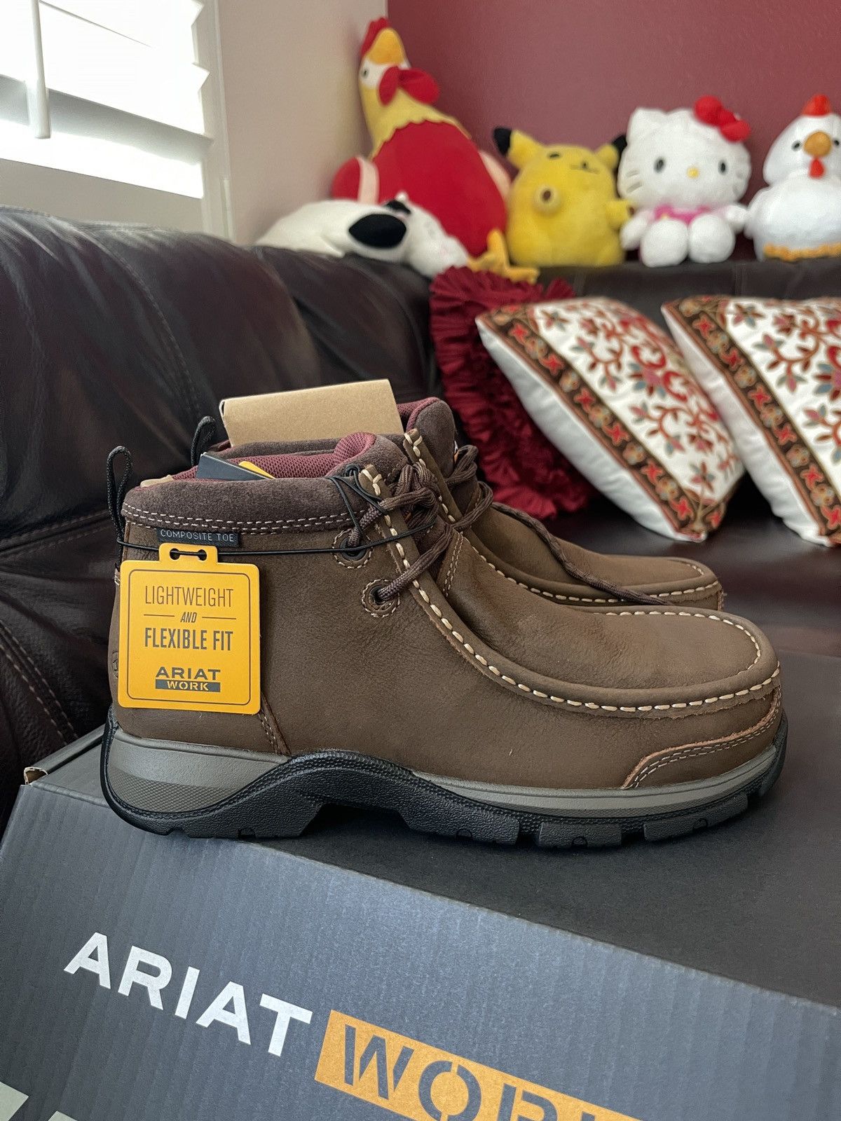 Ariat Ariat Womens Size 6.0 Wide Edge LTE Moc Dark Brown boots Size US 6 / IT 36 - 2 Thumbnail