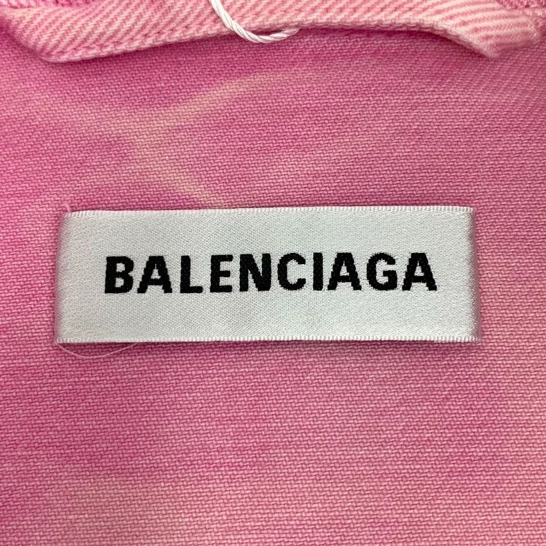 Balenciaga Balenciaga size 34 Pink logo monogrammed embroidered cotto Size US XXS / EU 40 - 5 Thumbnail