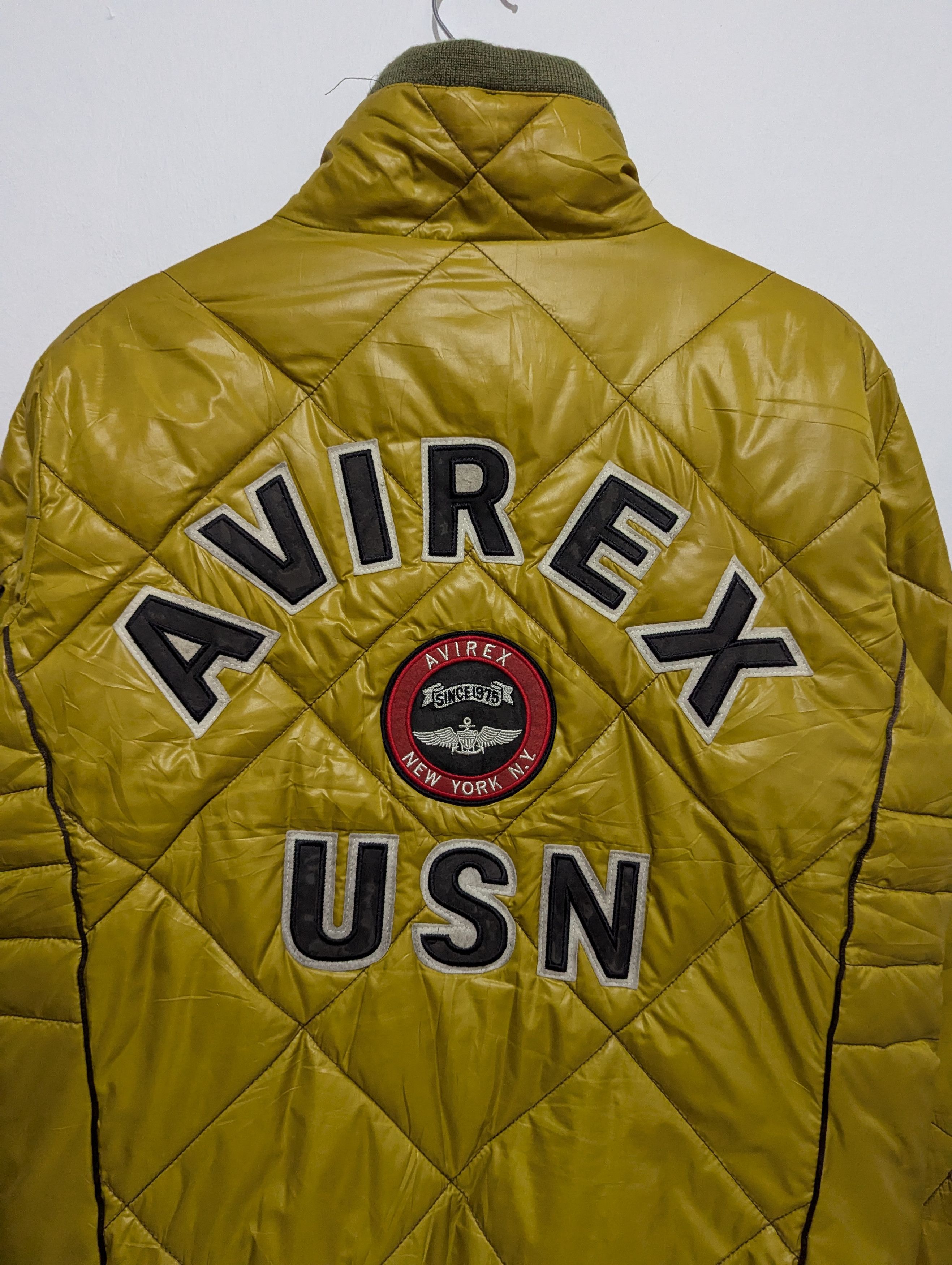 Avirex Air Force Avirex Puffer Jacket Mustard Size US L / EU 52-54 / 3 - 11 Thumbnail