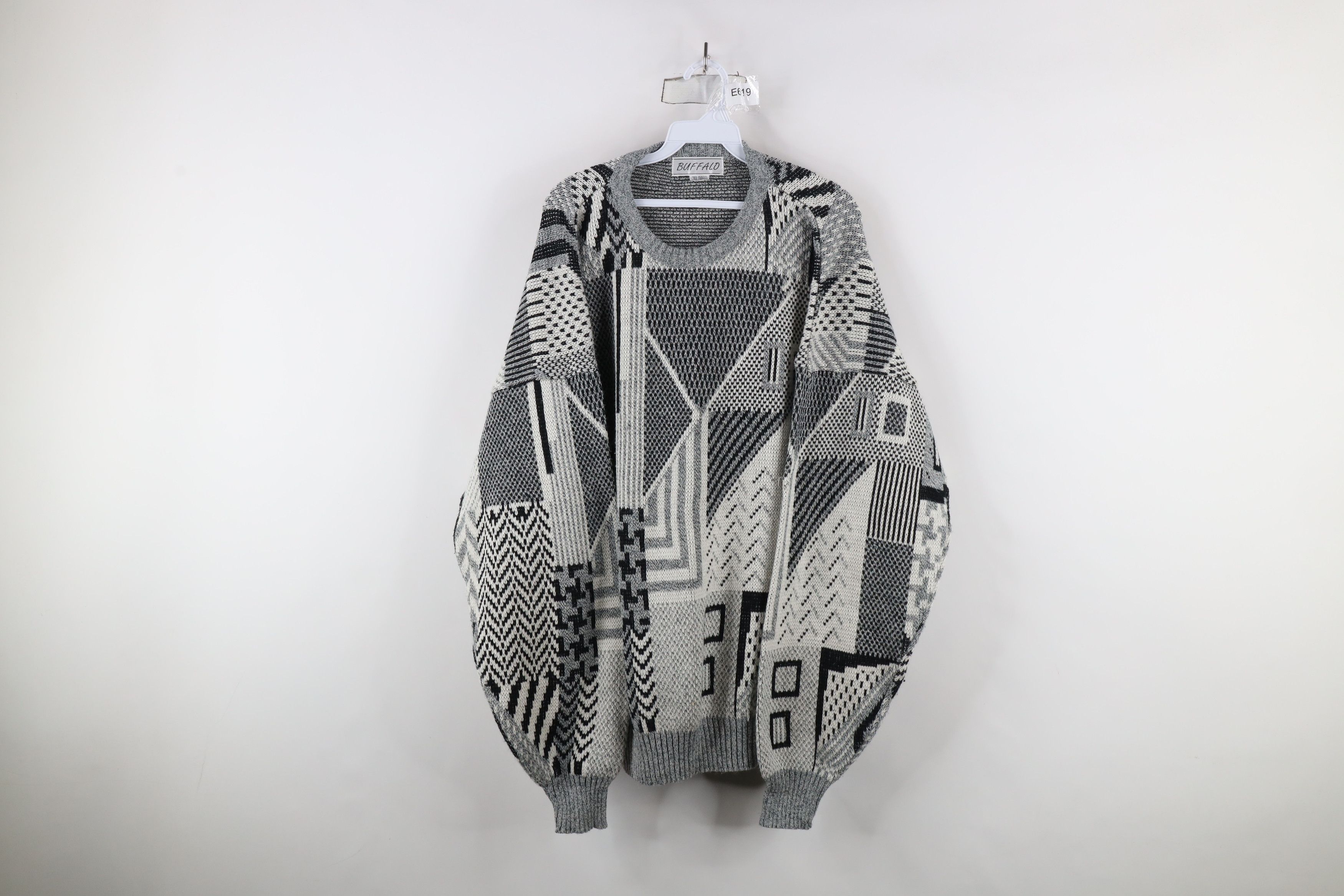Vintage Vintage 90s Streetwear Grandpa Knit Crewneck Sweater Size US XL / EU 56 / 4 - 1 Thumbnail