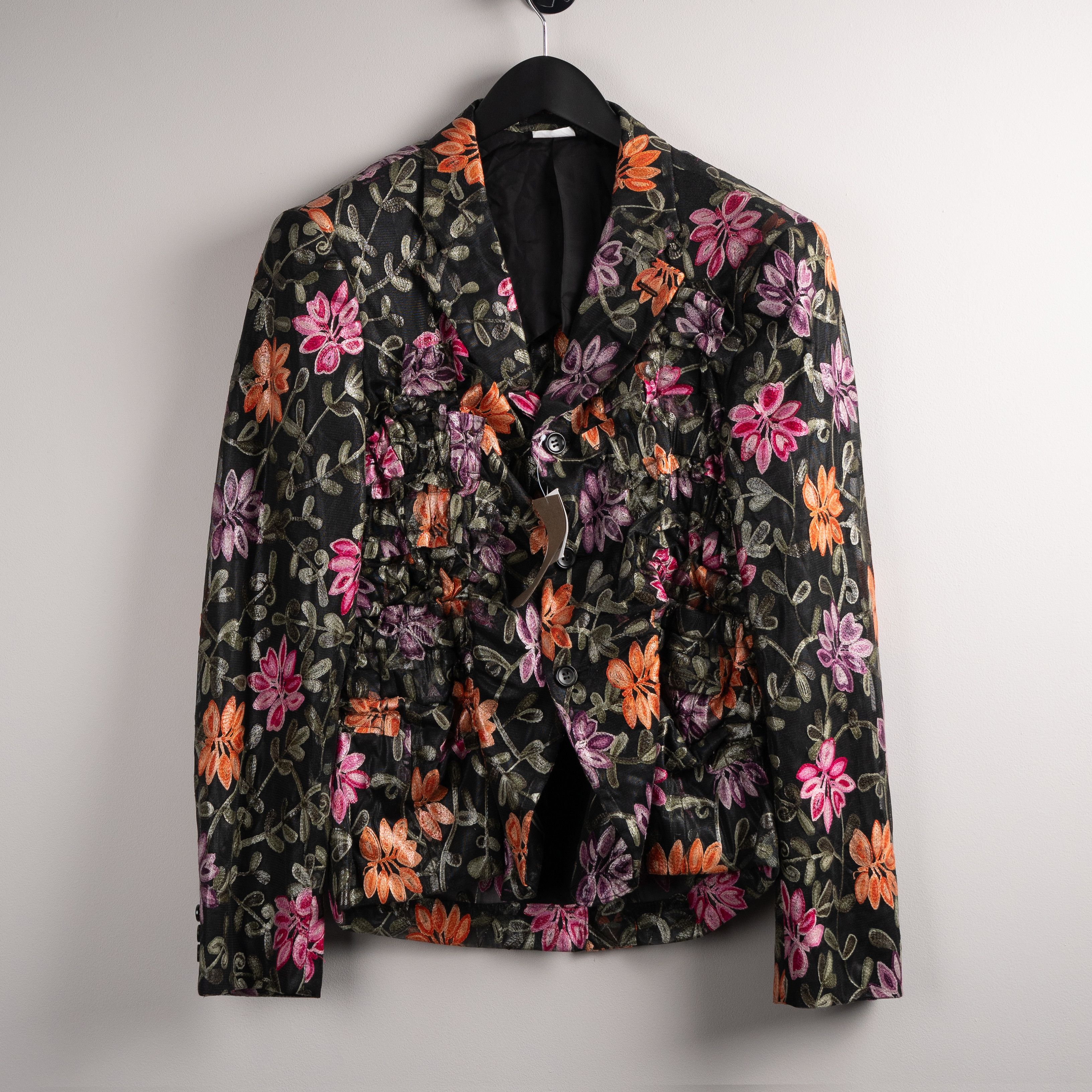 Comme des Garcons Homme Plus Comme Des Garcons Homme Plus SS19 Embroidered Mesh Floral Size US M / EU 48-50 / 2 - 1 Thumbnail