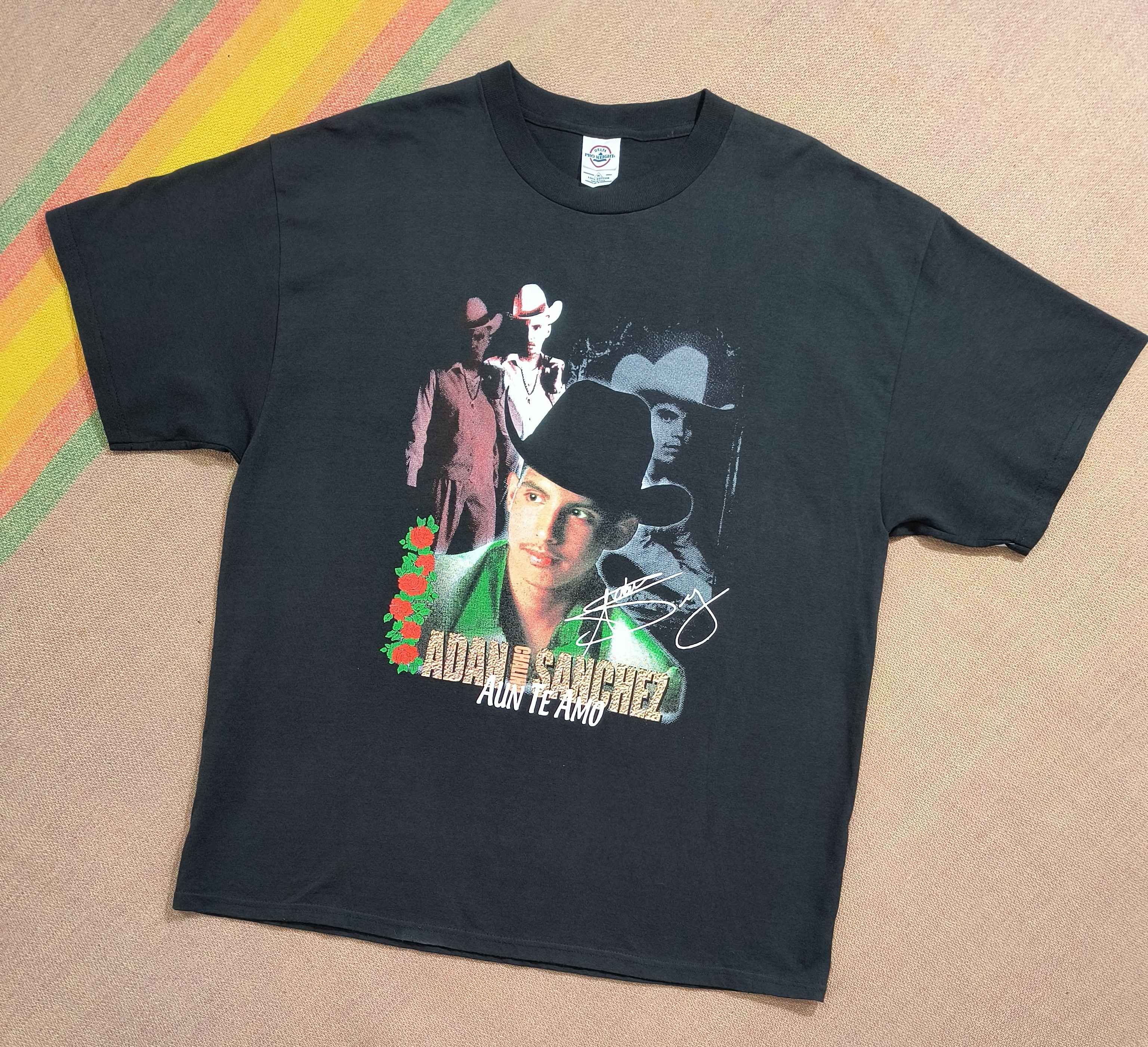 Mexicana Vintage Adan Chalino Sanchez "Aun te amo" 2002 tee Size US XL / EU 56 / 4 - 2 Thumbnail
