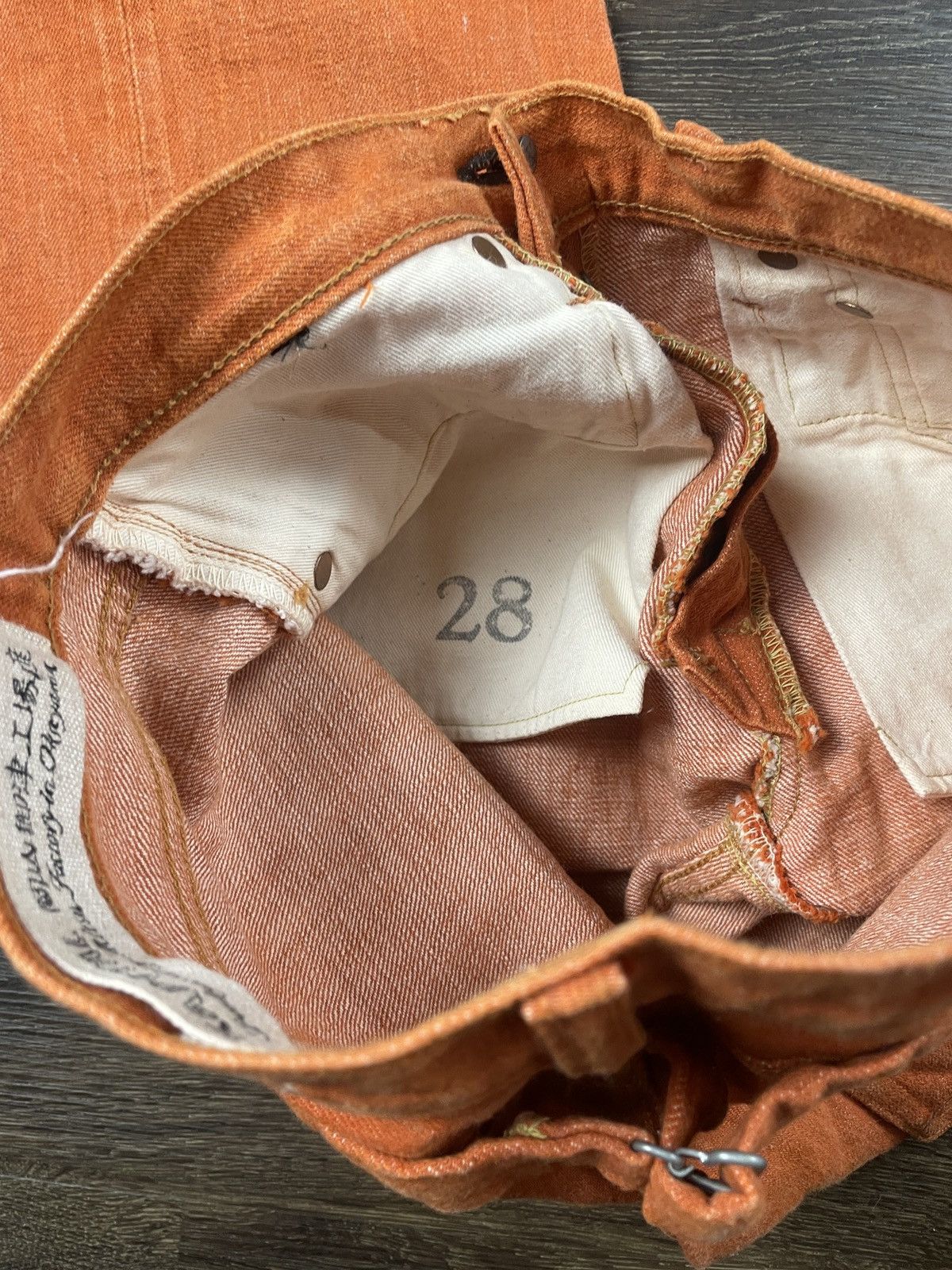 Kapital Orange "Cisco" Denim Size 26" / US 2 / IT 38 - 4 Thumbnail