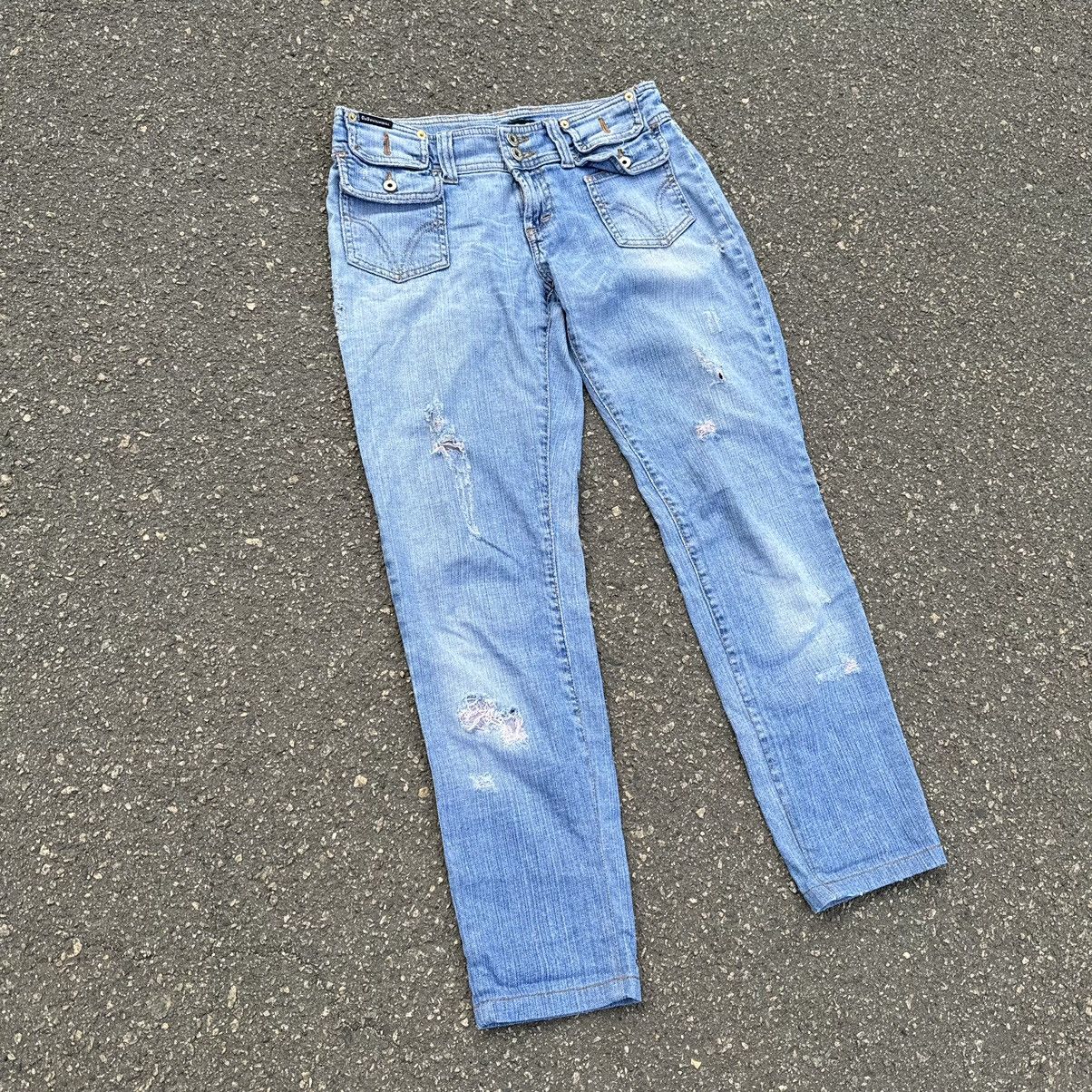 Dolce & Gabbana vintage 90s dolce gabanna distressed jeans y2k rap Size 28" / US 6 / IT 42 - 2 Thumbnail