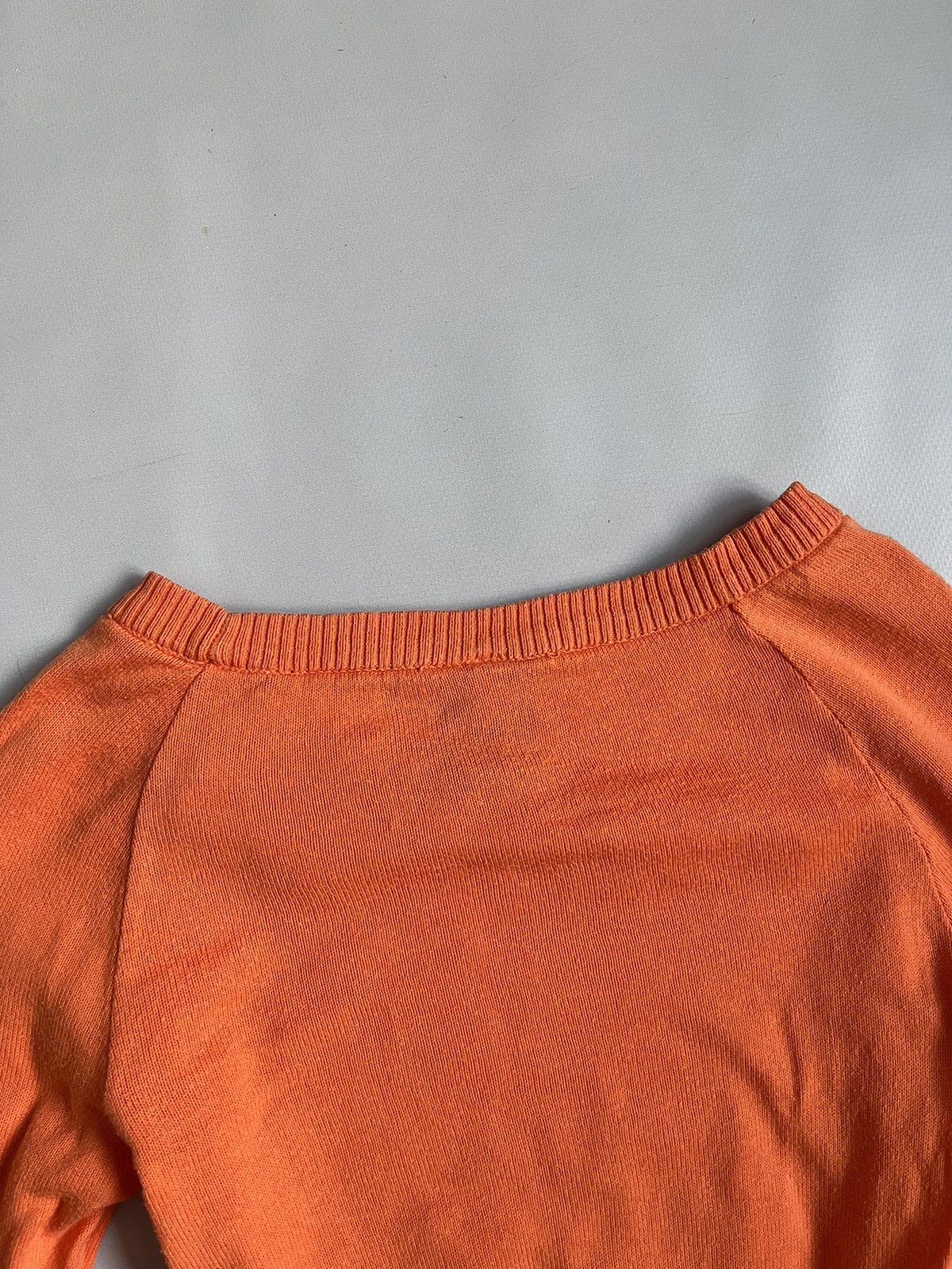 Dolce & Gabbana Vintage Y2K Dolce & Gabbana Orange Knit Longsleeve T-shirt Size S / US 4 / IT 40 - 15 Thumbnail
