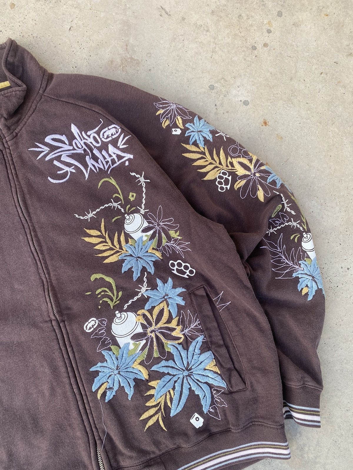 Ecko Unltd. × JNCO × Vintage Vintage Y2K Ecko Unltd. Embroidered Zip Up Sweater Size US XL / EU 56 / 4 - 5 Thumbnail