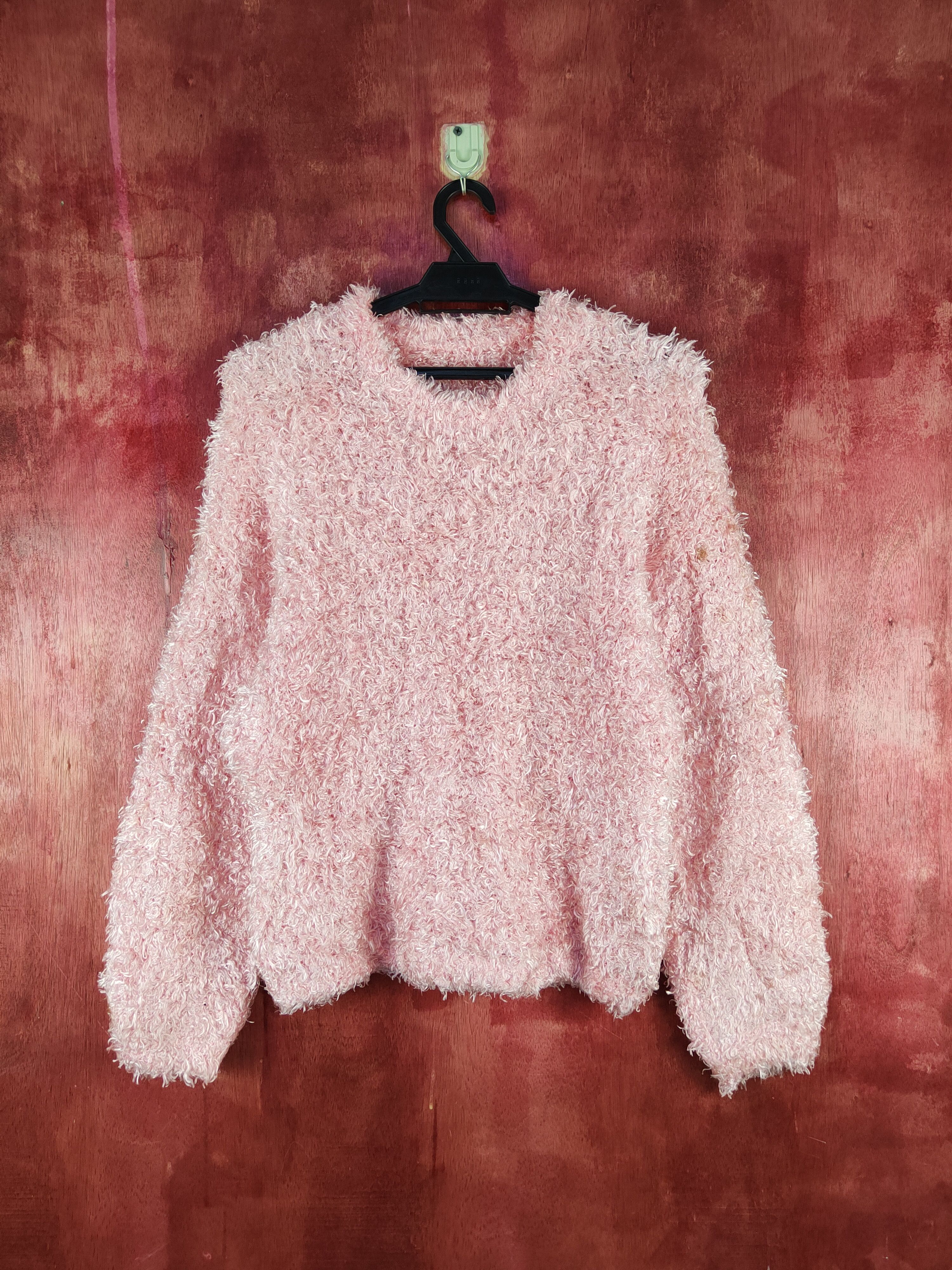 Japanese Brand × Vintage Artists Design by Japanese Brand Pink Fur Mohair Knitwear Size M / US 6-8 / IT 42-44 - 1 Thumbnail