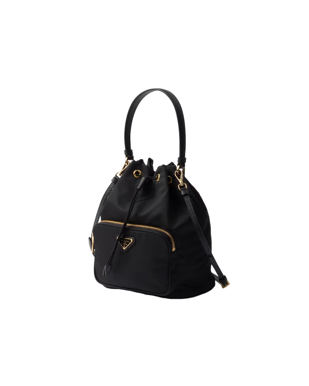 Prada PRADA Duet Black Re-Nylon Bucket Bag New Authentic Size ONE SIZE - 2 Thumbnail