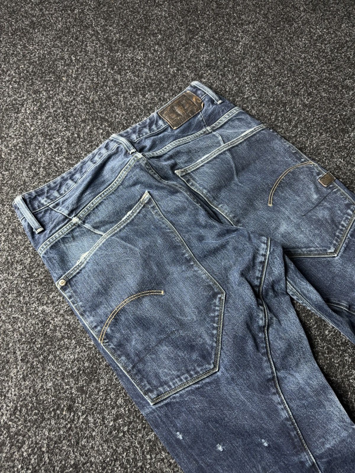 G-Star Y2K 00s G-Star RAW Vintage Distressed Denim Jeans Blue 32 Size US 32 / EU 48 - 13 Thumbnail
