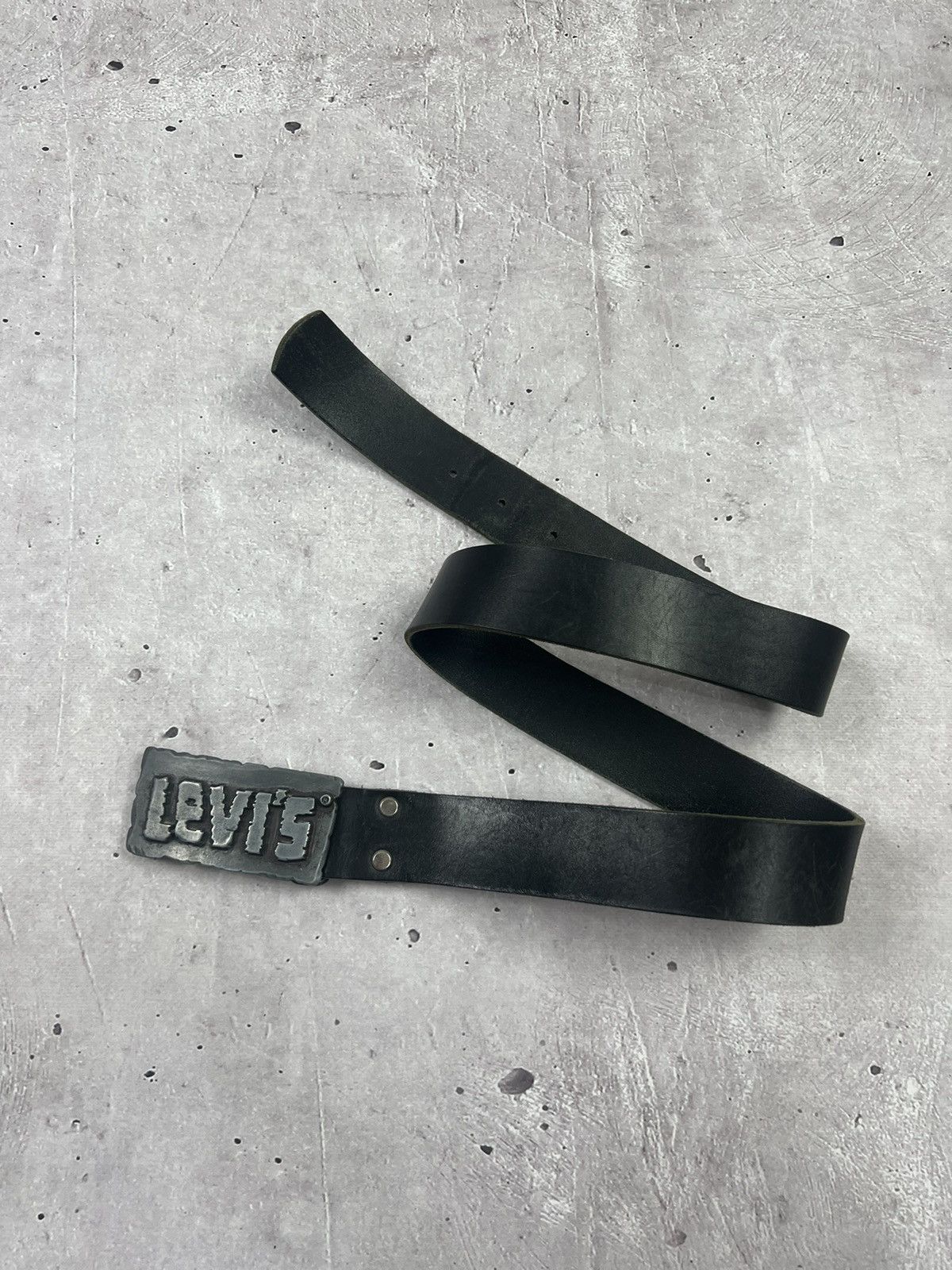 Levi's Vintage Levis Big Buckle Leather Belt Size ONE SIZE - 1 Thumbnail