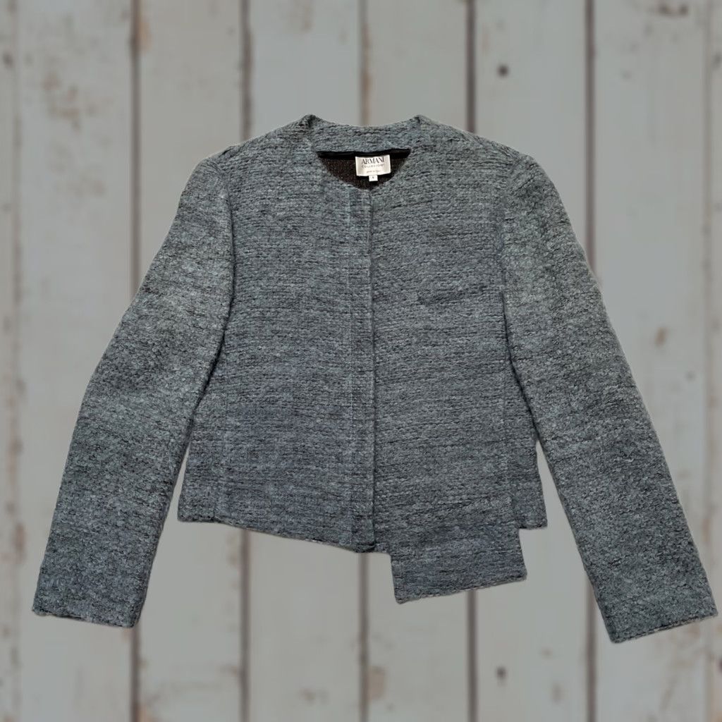 Armani Armani Collezioni Jacket Women’s 6 Mohair Blend Made In Italy Blue Italian Classic Designer Vintage? Size M / US 6-8 / IT 42-44 - 1 Thumbnail