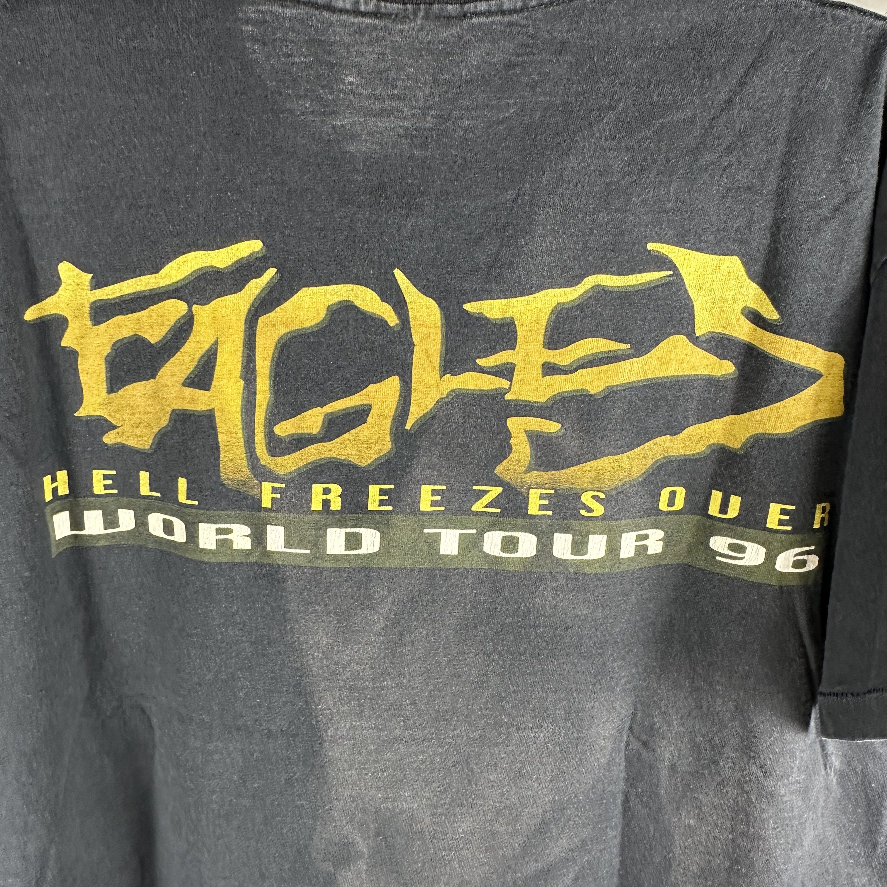 Vintage ​1996 Eagles Hell Freezes Over World Tour Graphic Tee Size US XL / EU 56 / 4 - 4 Thumbnail