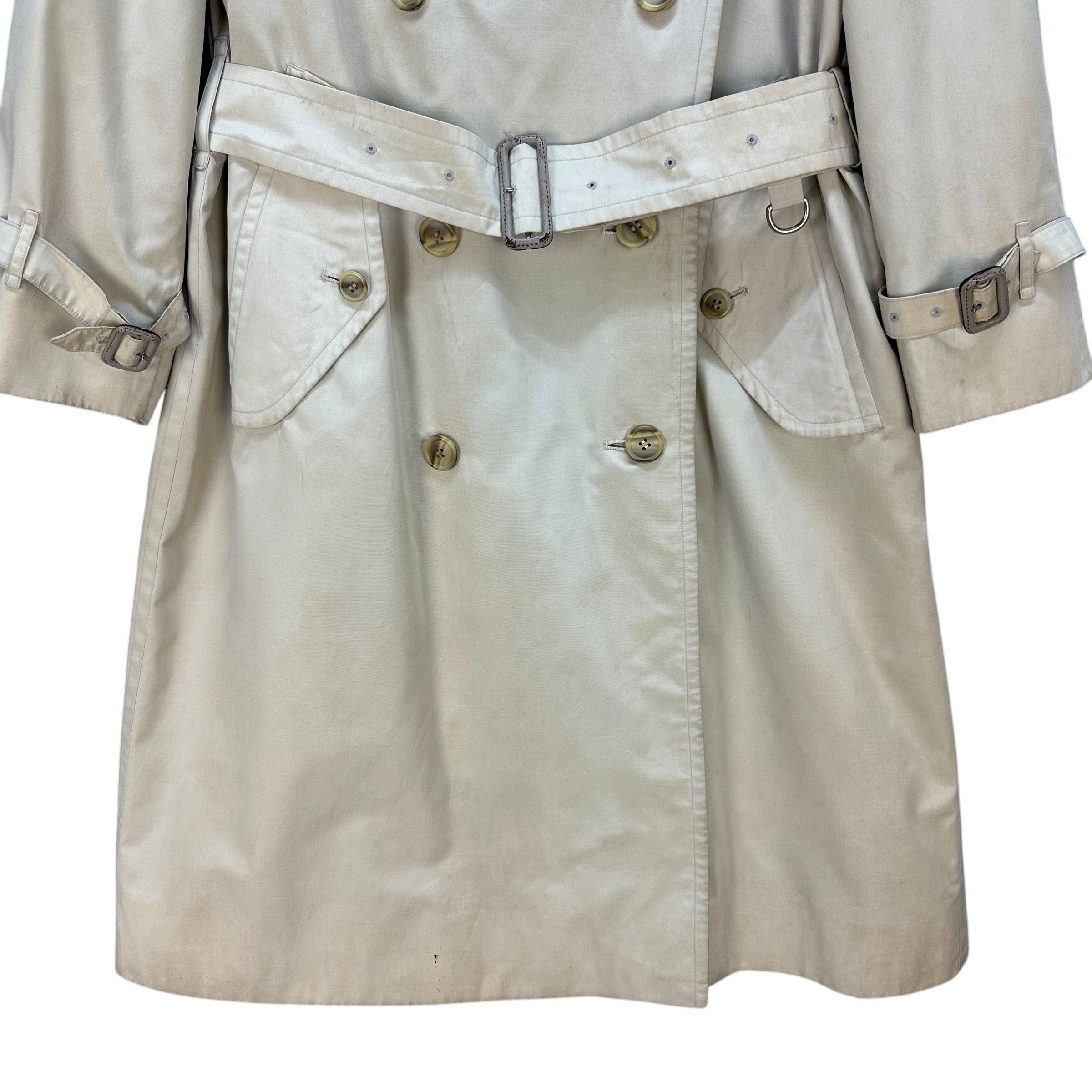 Burberry Vintage 90's BURBERRYS Double Breasted Trench Coat #A72-1755 Size L / US 10 / IT 46 - 3 Thumbnail