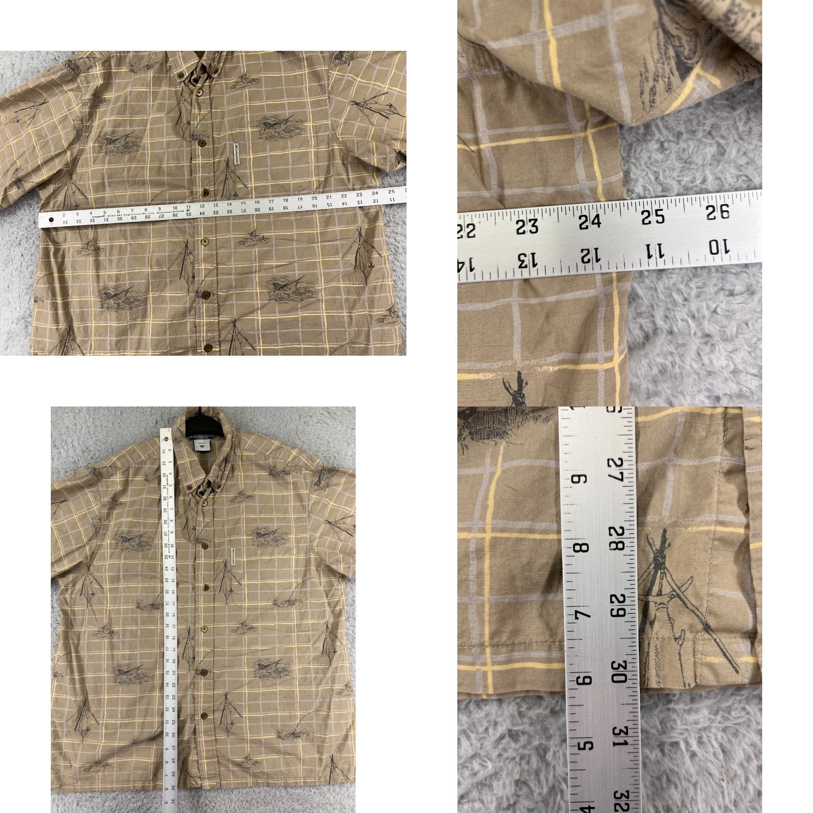 Vintage Columbia Shirt Mens 2XL Beige River Lodge Hawaiian Aloha Beach Resort 2XL Mens Shirt Size US XXL / EU 58 / 5 - 9 Thumbnail