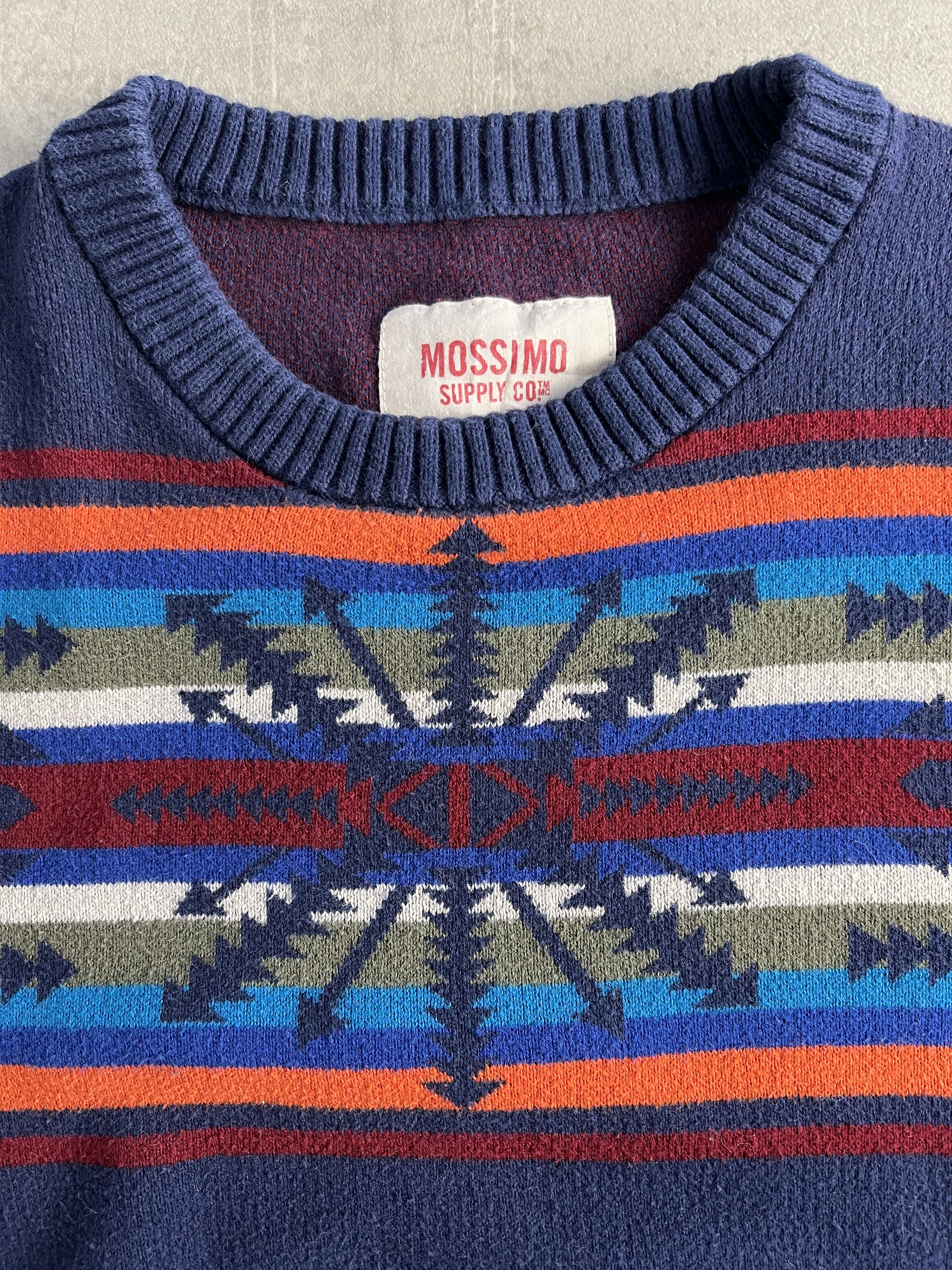 Vintage VINTAGE AZTEC PATTERN KNIT BLUE MEDIUM Size US M / EU 48-50 / 2 - 4 Thumbnail