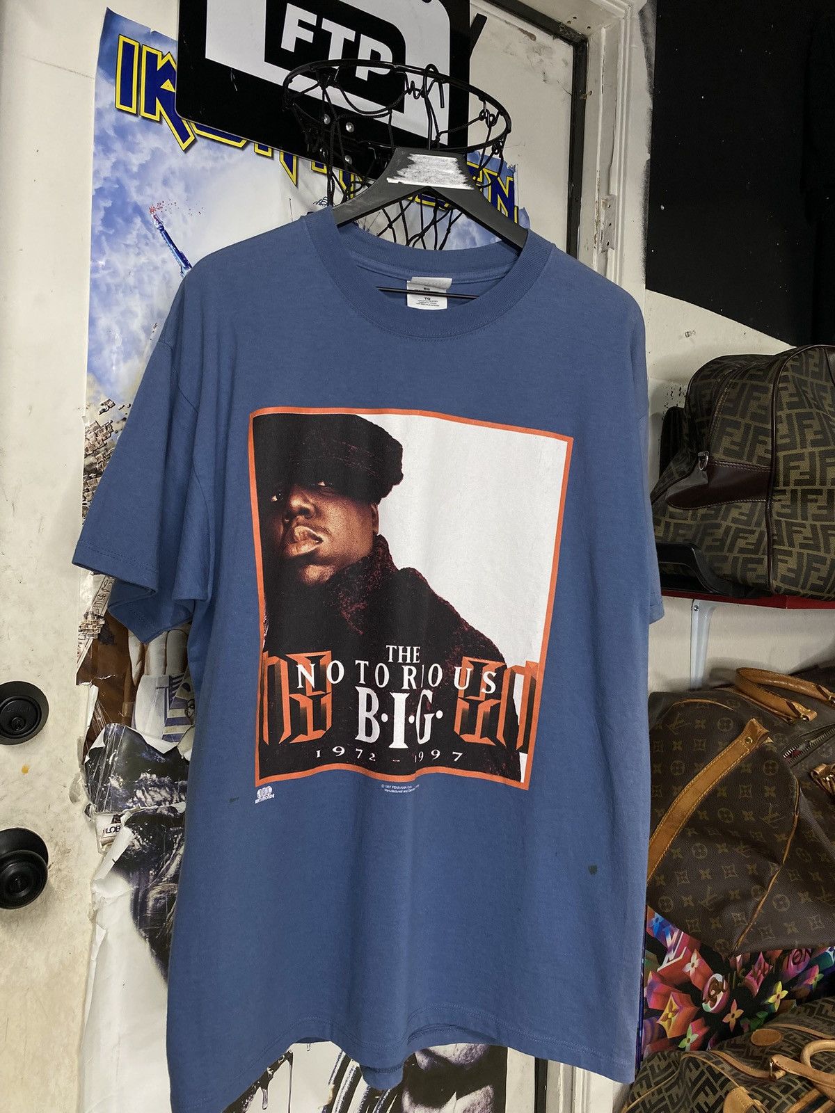 Vintage Vtg 90’s Biggie Smalls T-Shirt Notorious B.I.G Rap Tee XL Size US XL / EU 56 / 4 - 6 Thumbnail