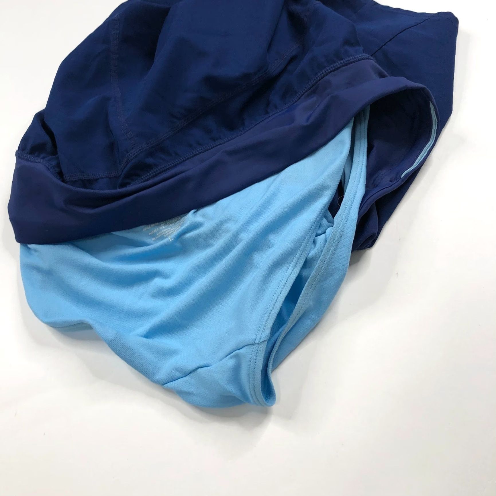Vintage Title Nine L Large Athleisure Yoga Brief Lined Shorts Blue MINT Women Size 36" / US 14 / IT 50 - 7 Thumbnail